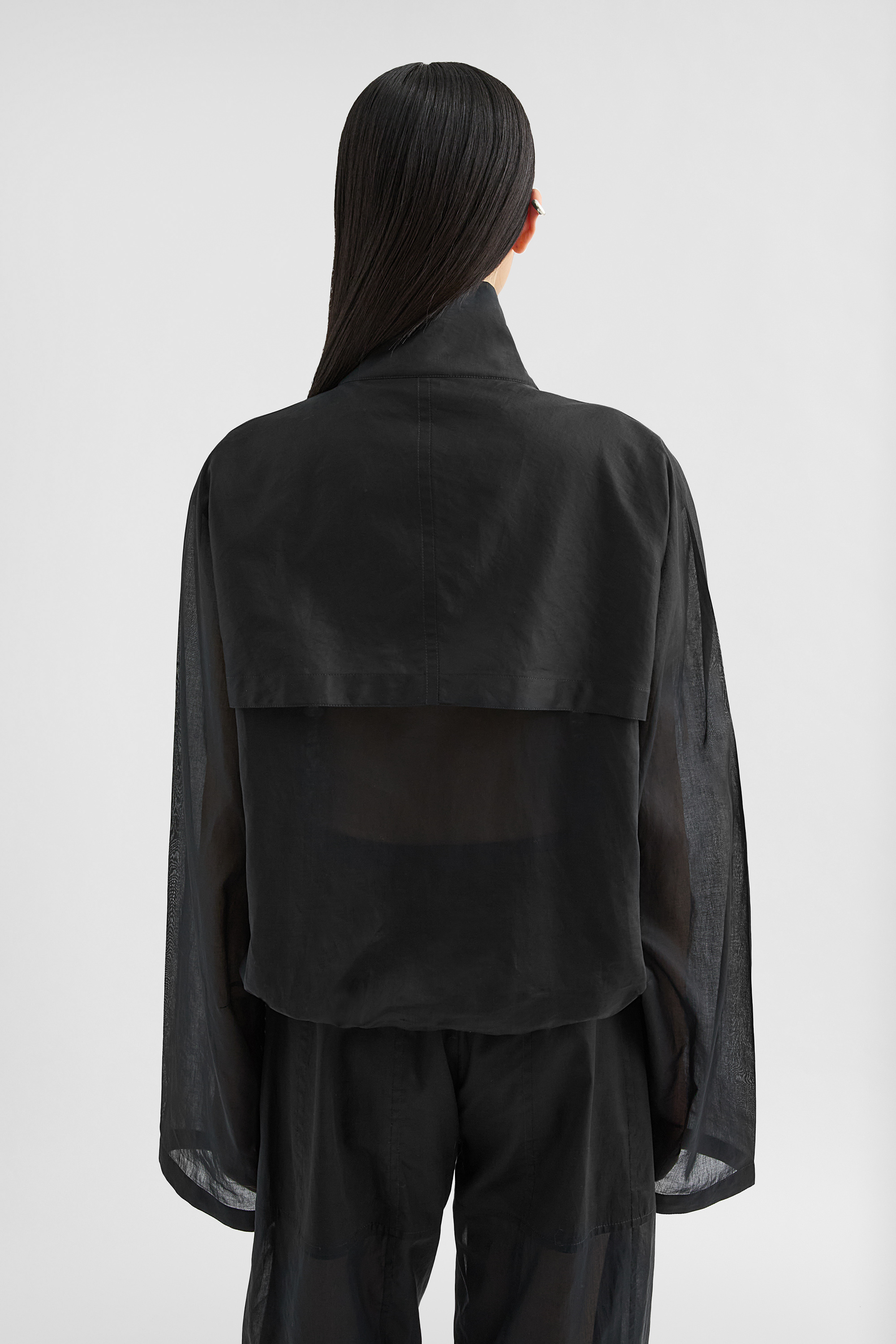 Cotton Muslin Blouson - Jackets - Image 4