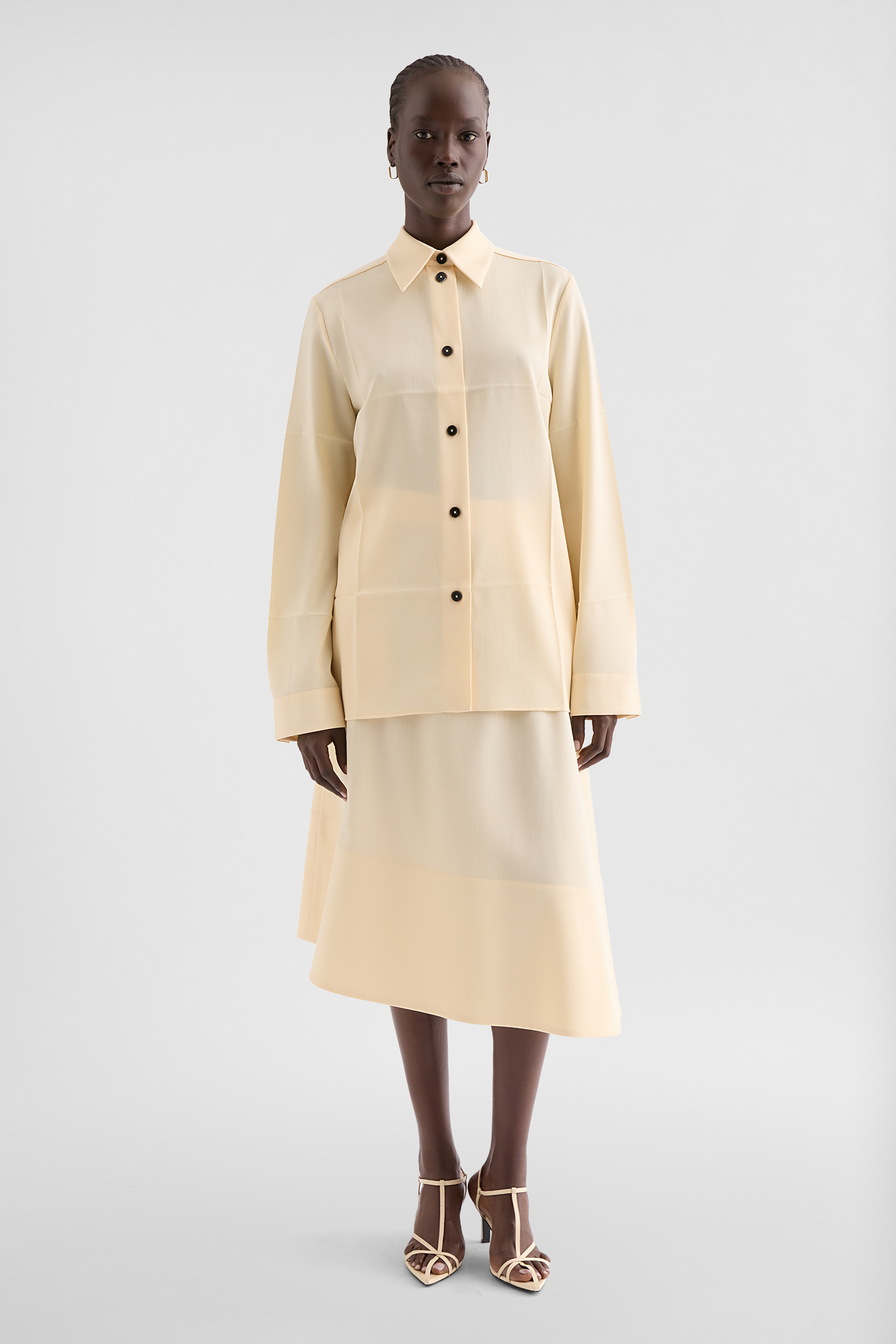 Lightweight Wool Gabardine Shirt - Shirts - Image 1