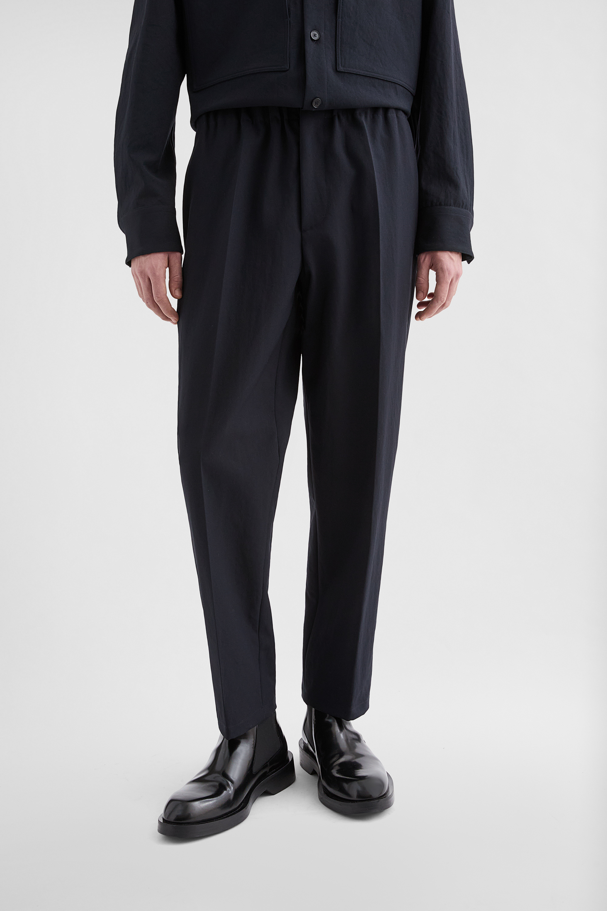 Technical  Serge Tapered Trousers - Trousers - Image 2