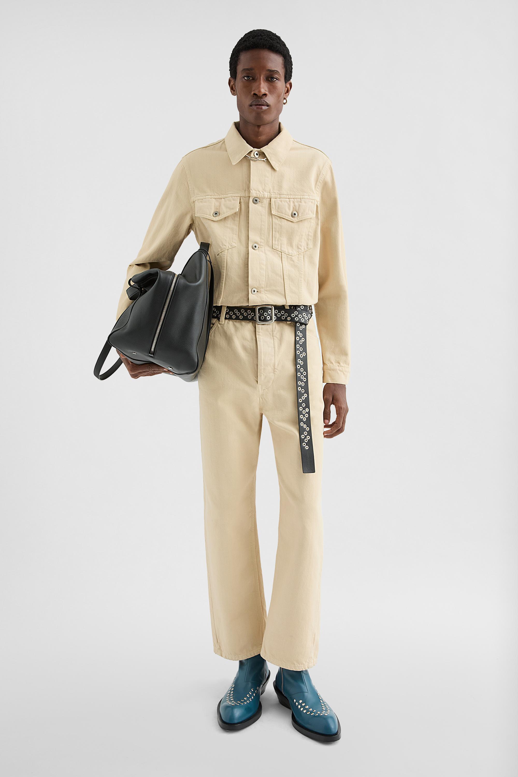 Loose Denim Trousers - Trousers - Image 1