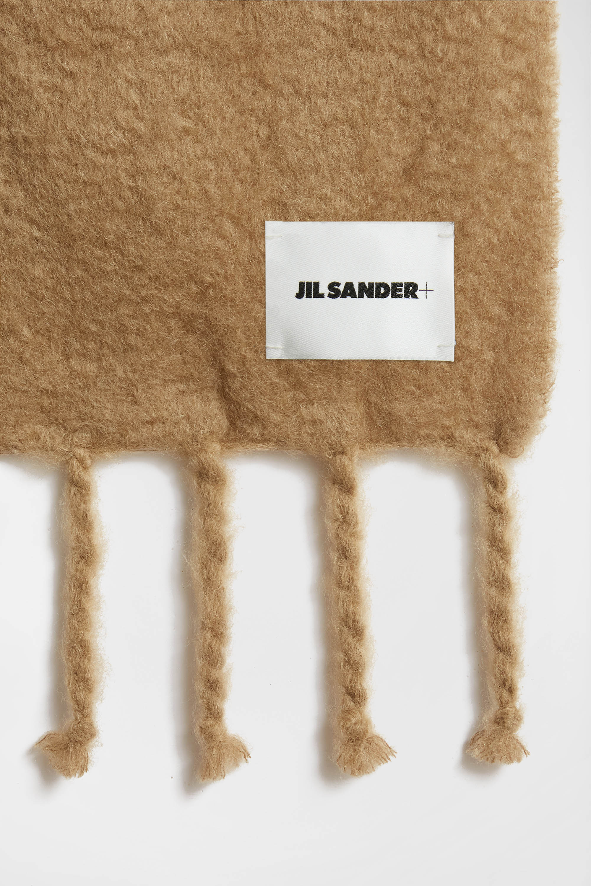 Wide Wool Blend Scarf - Scarves - Image 4