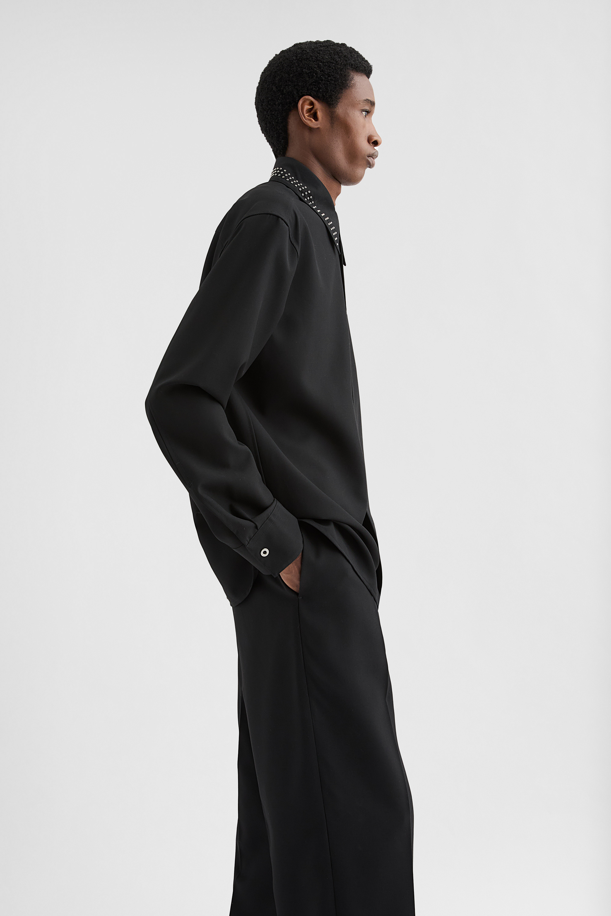 Wool Poplin Shirt - Shirts - Image 2