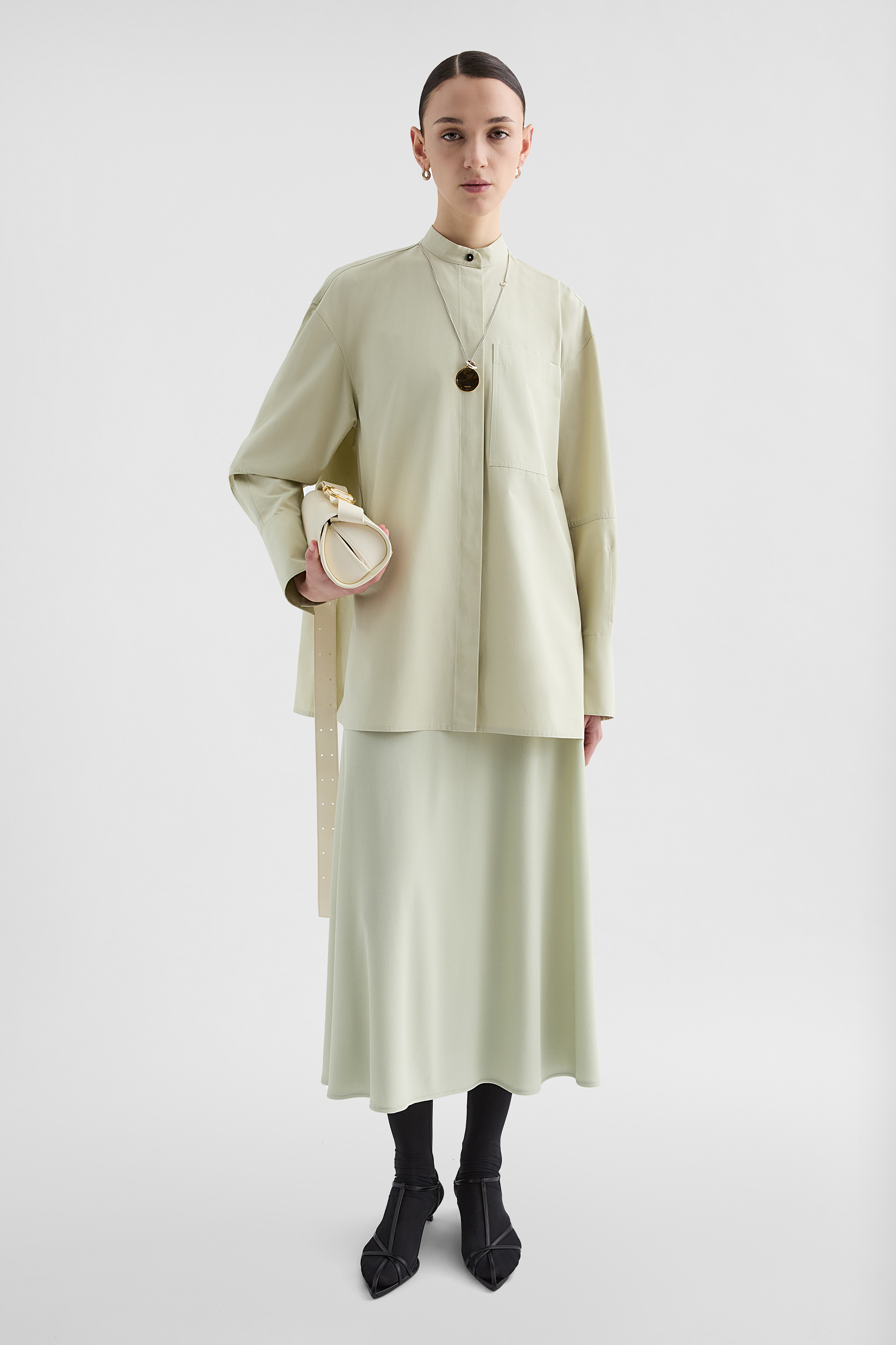 Fluid Viscose Skirt - Skirts - Image 1