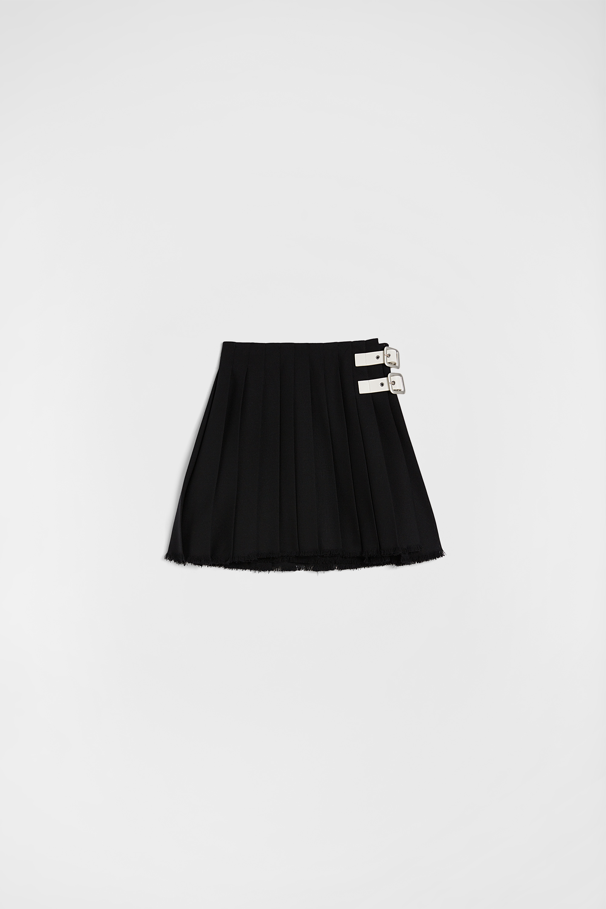 Wool Canvas Mini Skirt - Skirts - Image 6