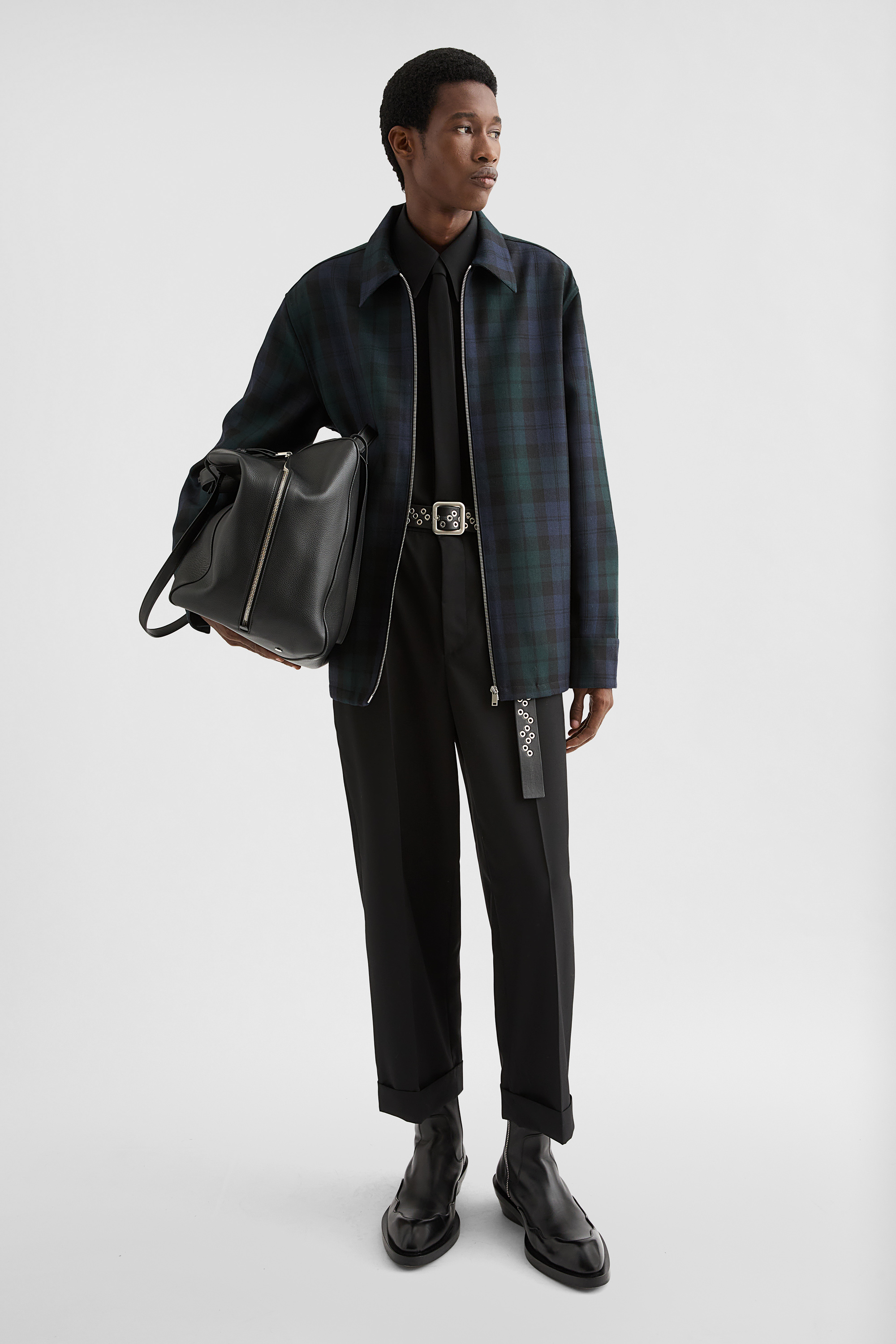 Wool Zip-Up Shirt - Shirts - Image 1