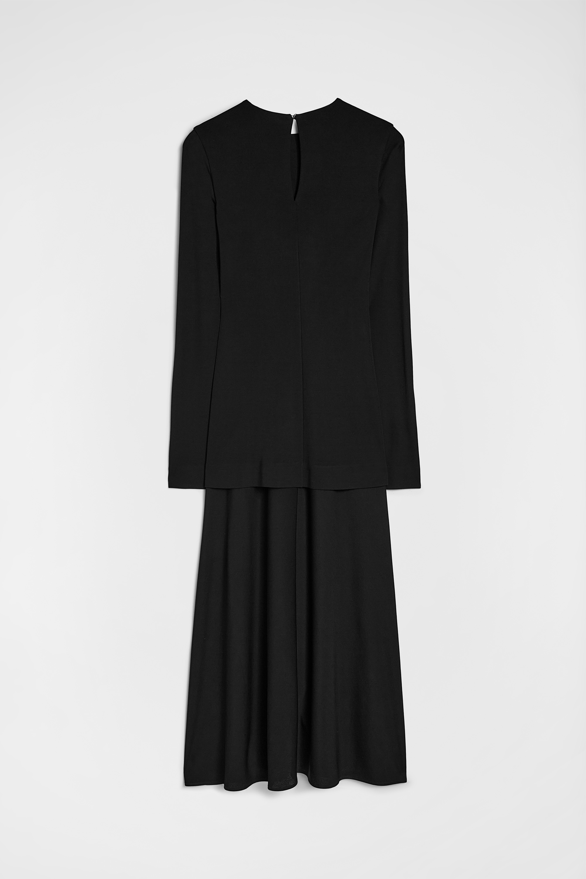 Kleid mit Rundhalsausschnitt aus fließender Viskose - Kleider - Image 7