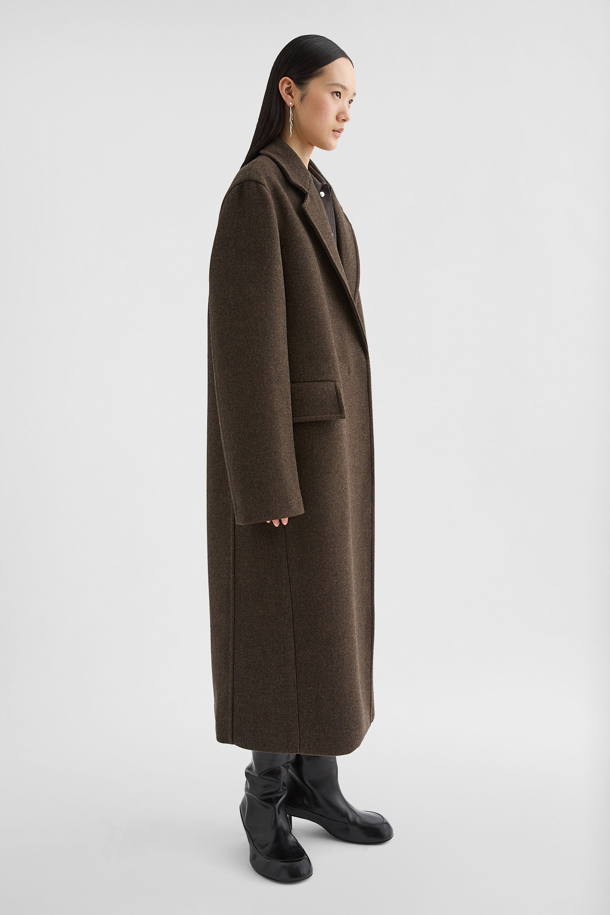 Melanged Wool Coat - Coats - Image 2