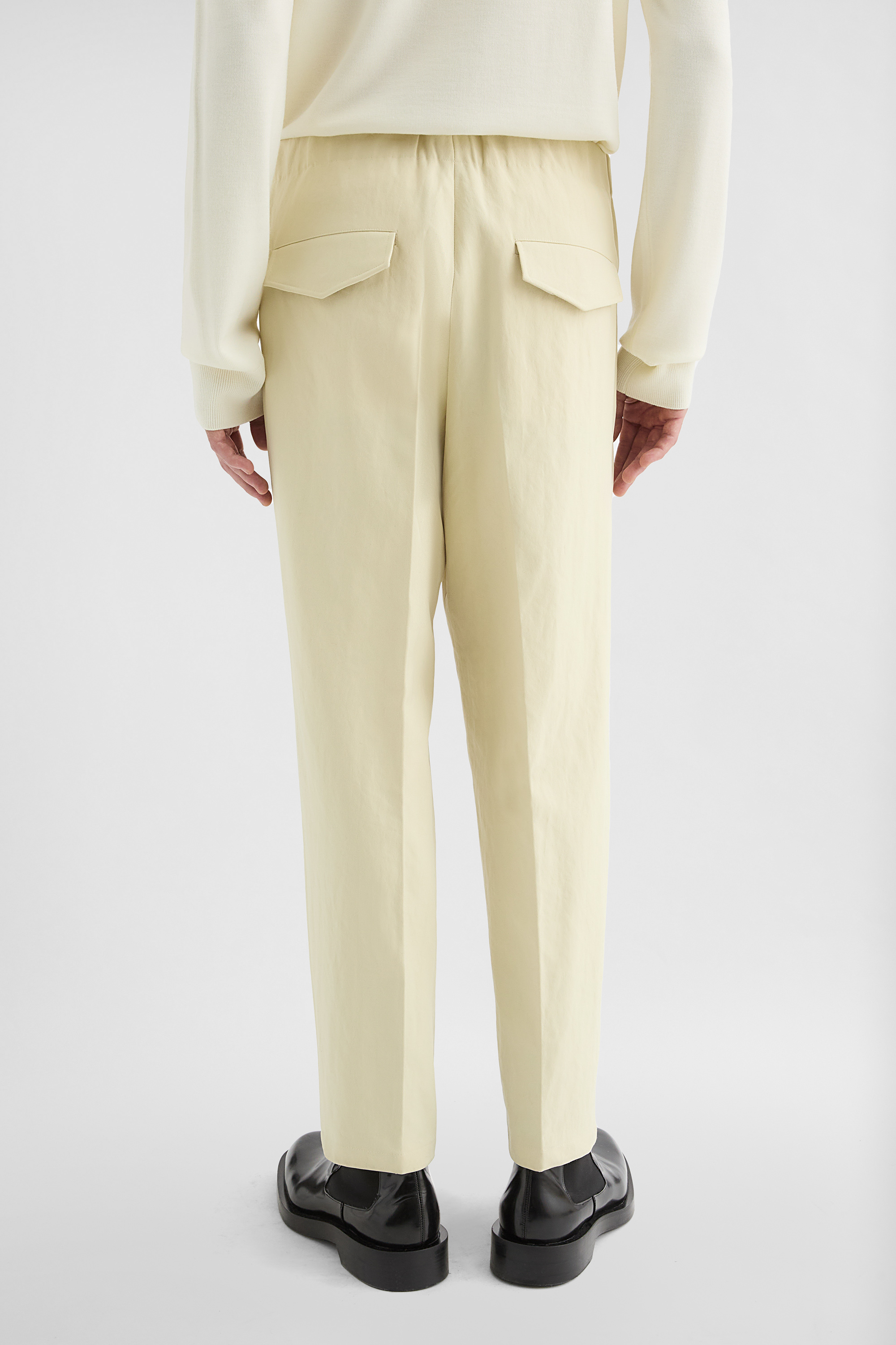 Technical  Serge Tapered Trousers - Trousers - Image 4