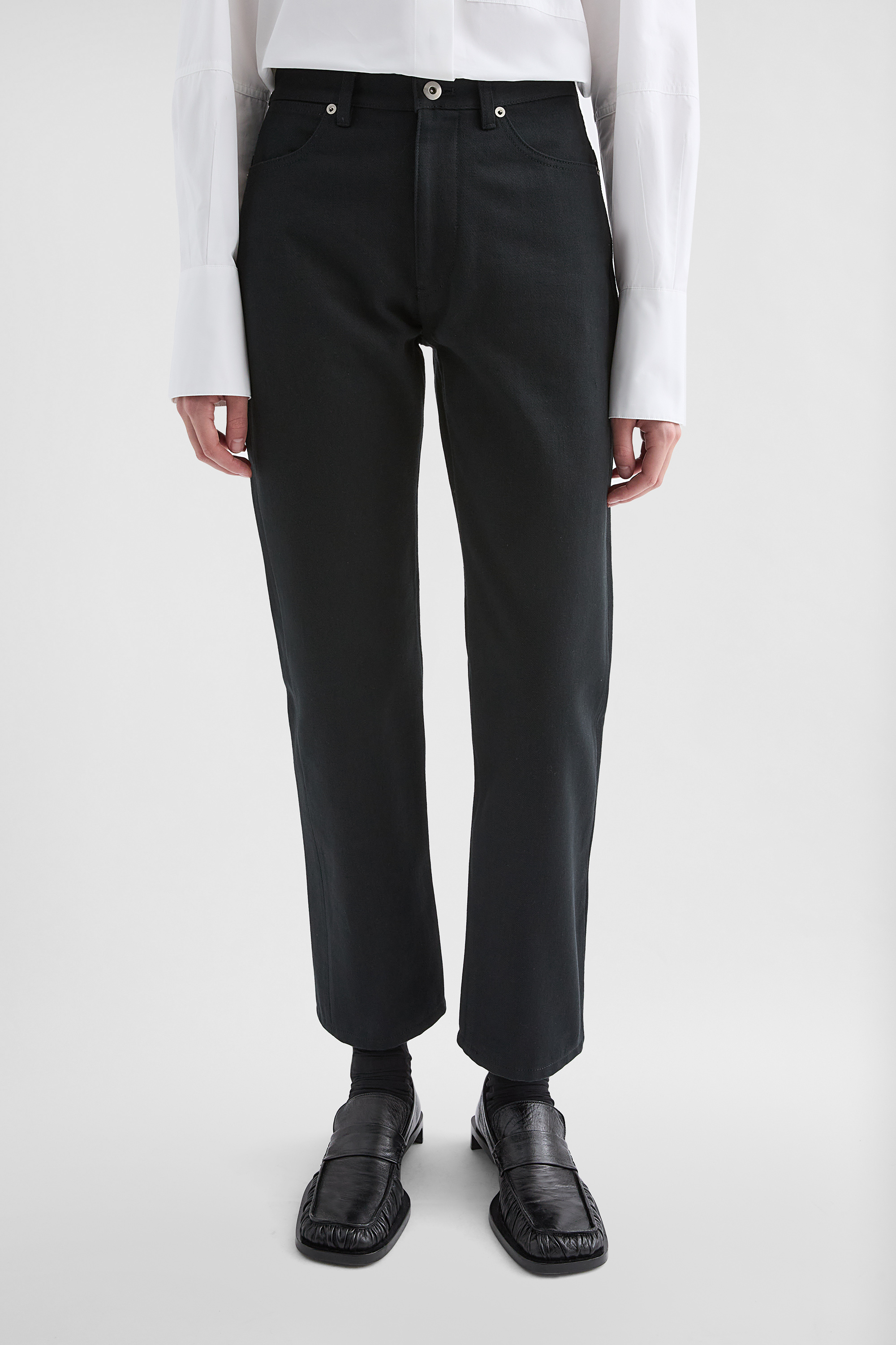 Slim Denim Trousers - Trousers - Image 2