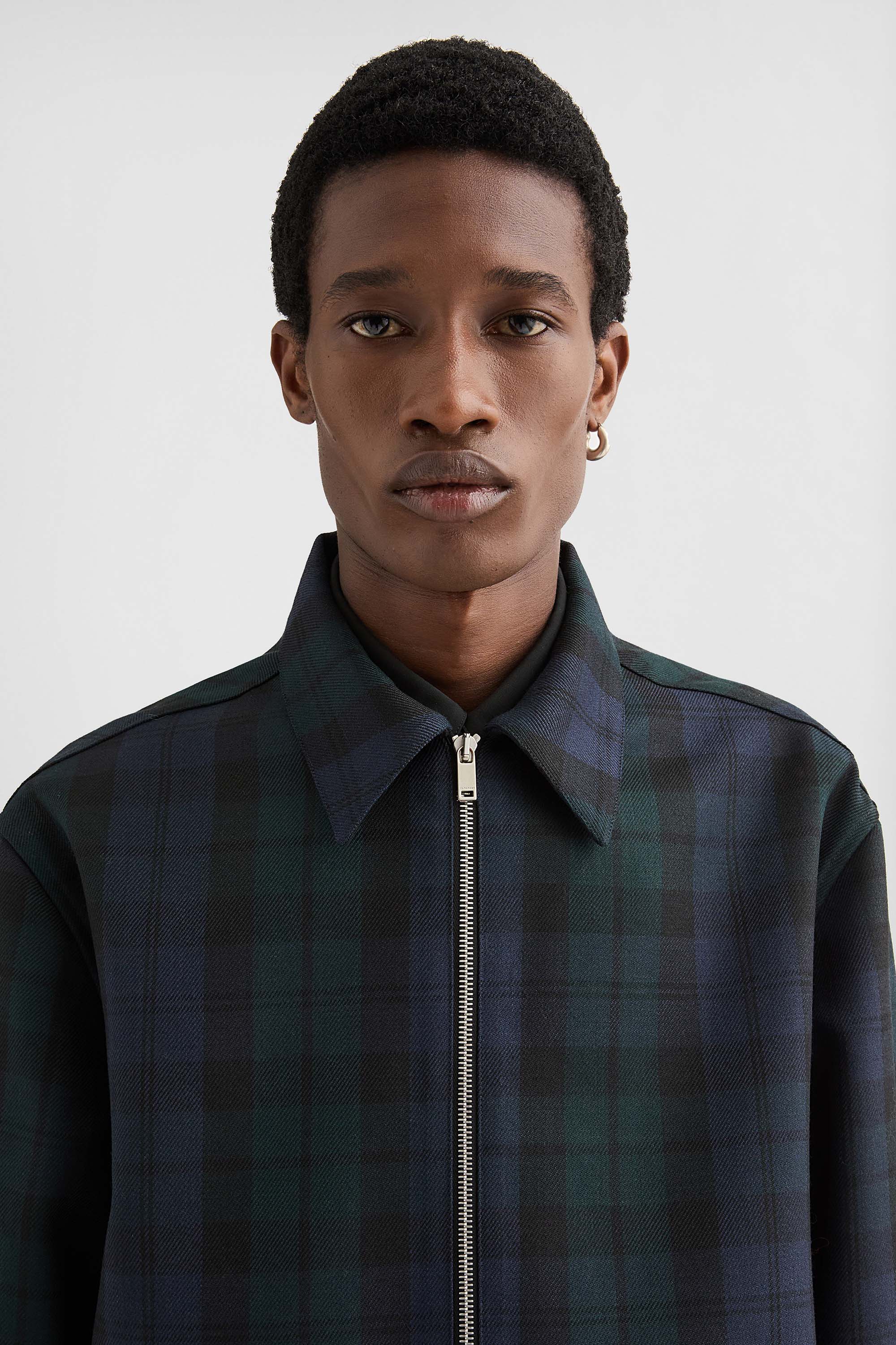 Wool Zip-Up Shirt - Shirts - Image 3