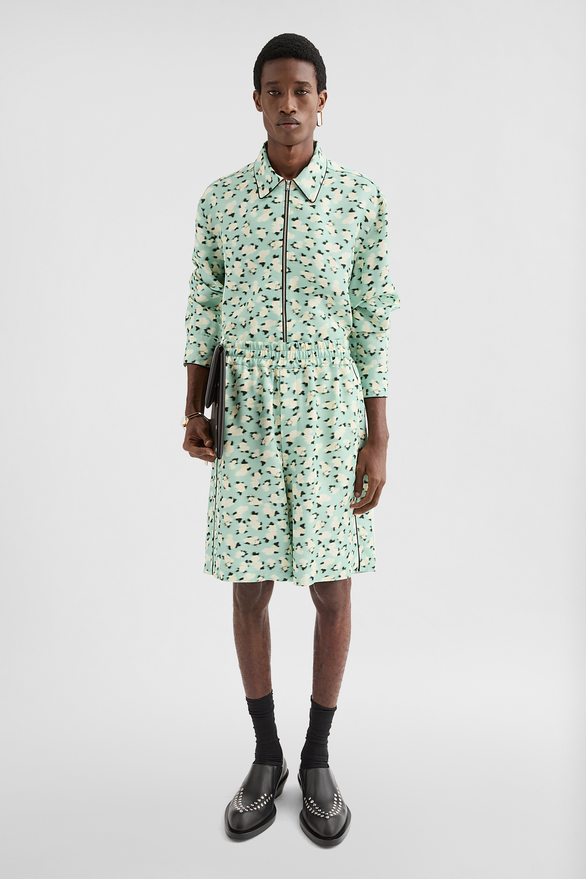 Fluid Viscose Printed Shirt - Shirts - Image 1