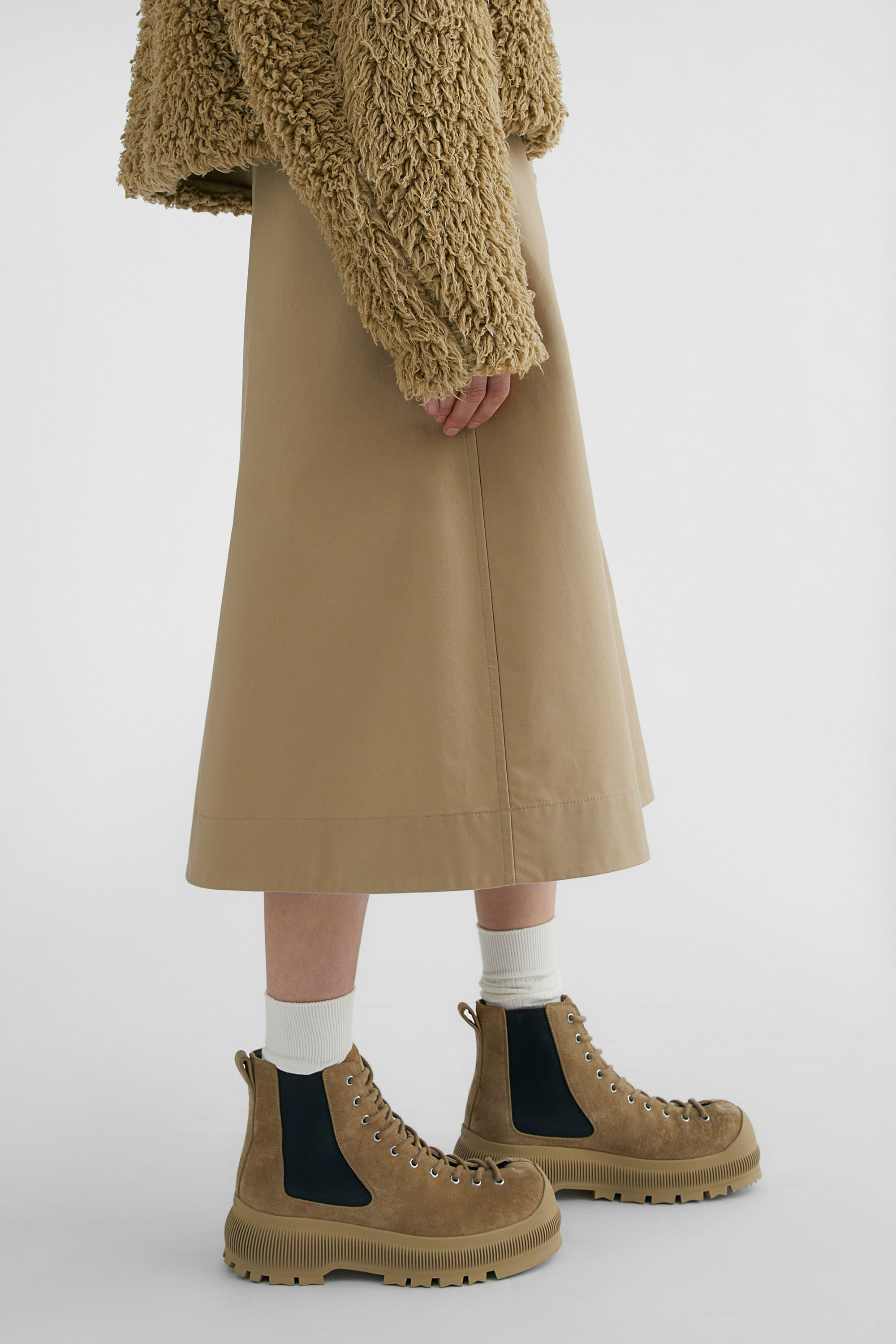 Cotton Wrap Skirt - Skirts - Image 3