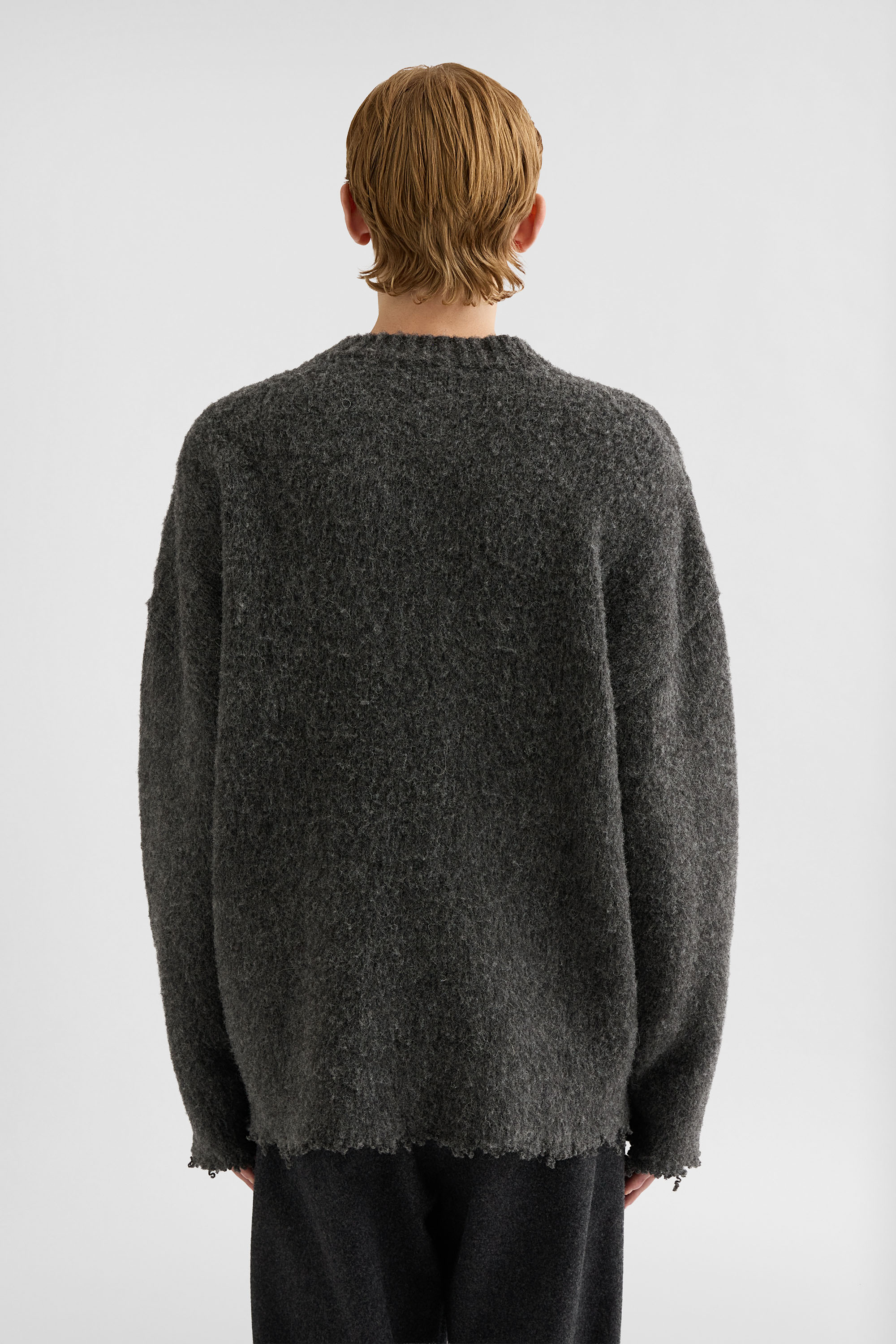 Wool Crew-Neck Sweater - Sweaters - Image 4