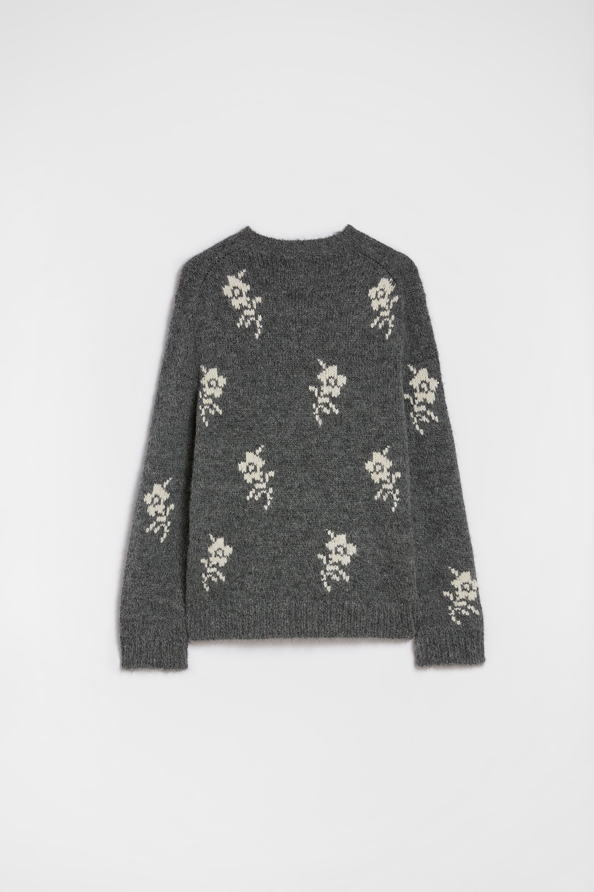 Wool Blend Crew-Neck Sweater - Sweaters - Image 8