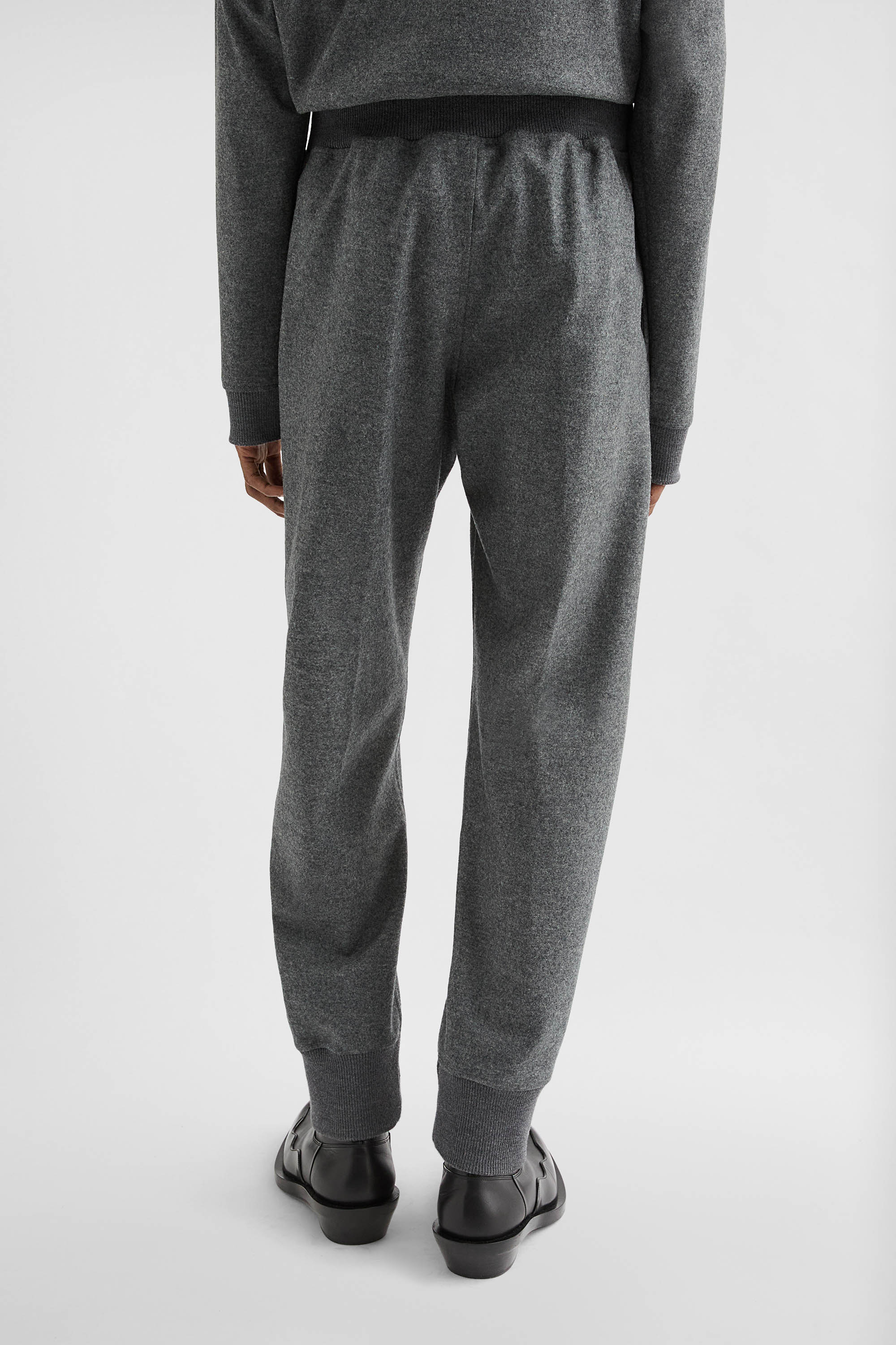 Wool Melton Sweatpants - Trousers - Image 4