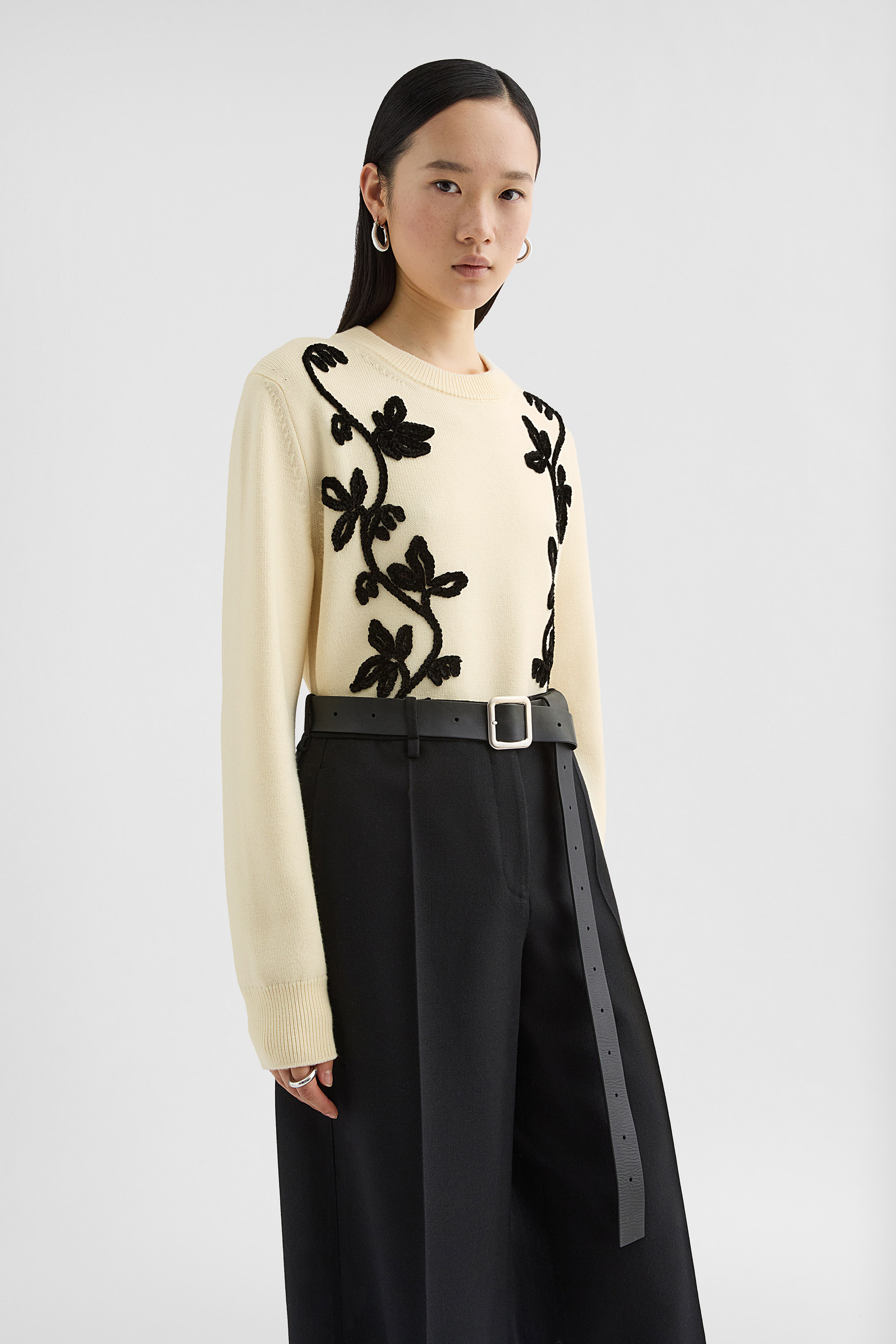 Wool Embroidered Sweater - Sweaters - Image 4