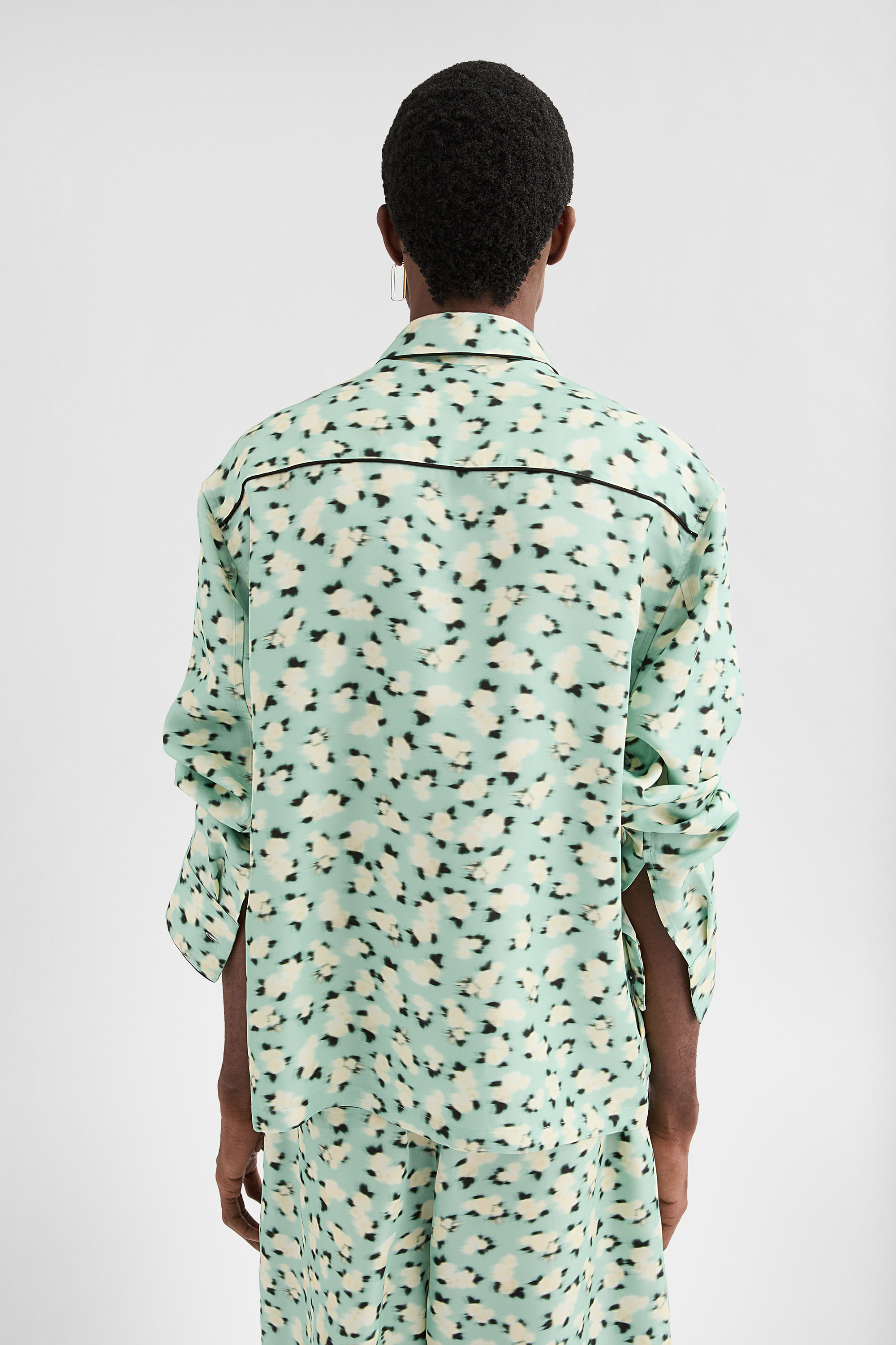 Fluid Viscose Printed Shirt - Shirts - Image 4
