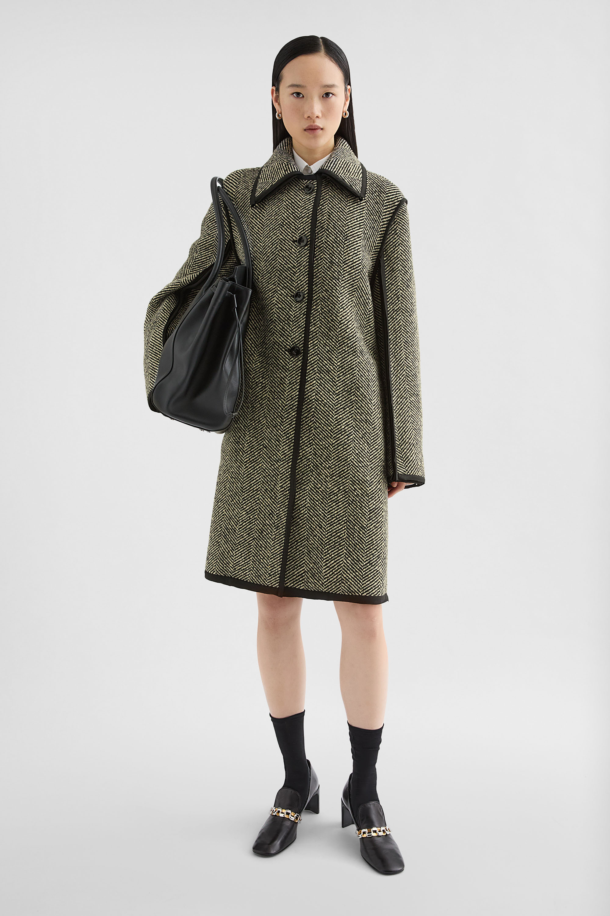 Wool Tweed Coat - Coats - Image 1