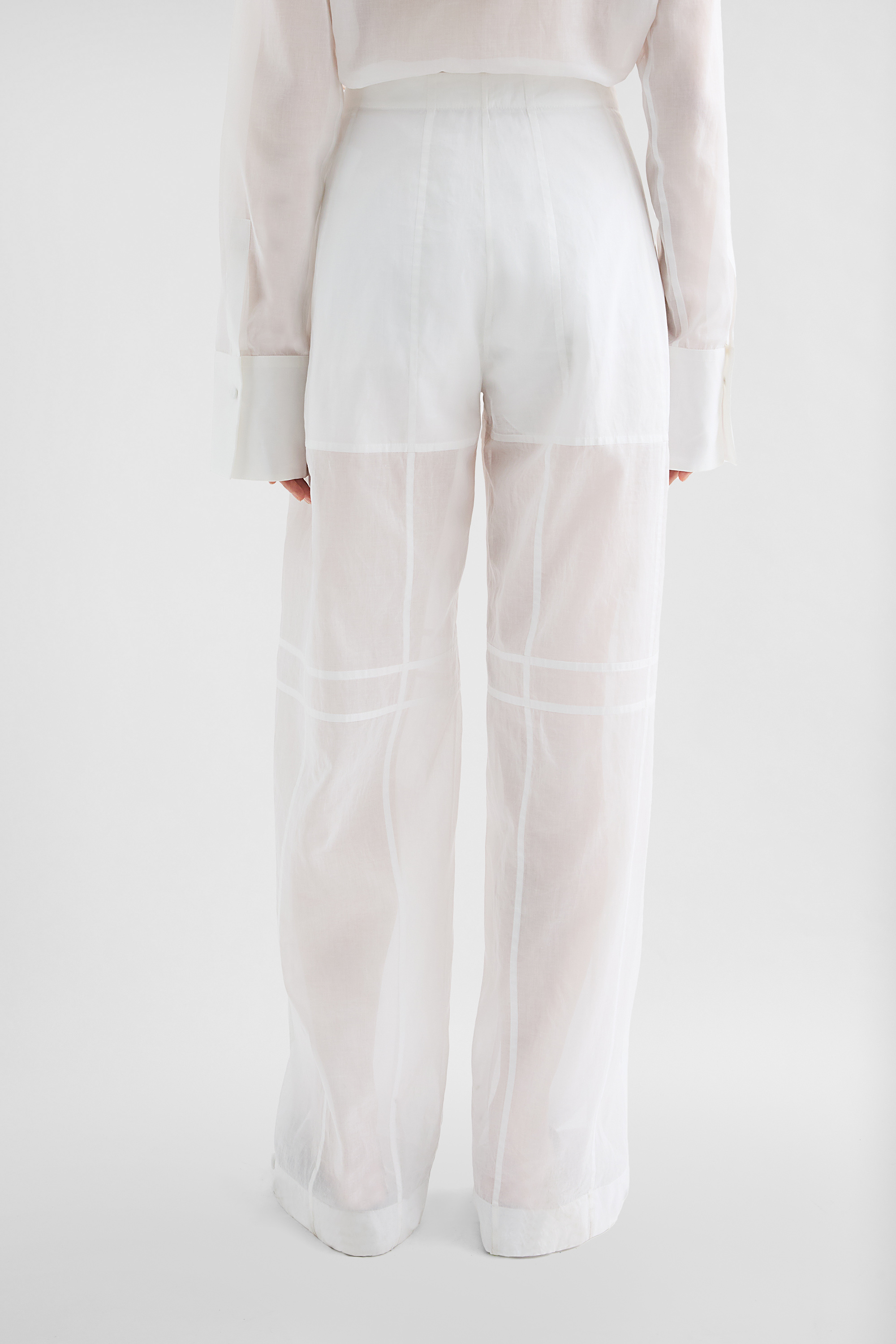 Cotton Muslin Trousers - Trousers - Image 4