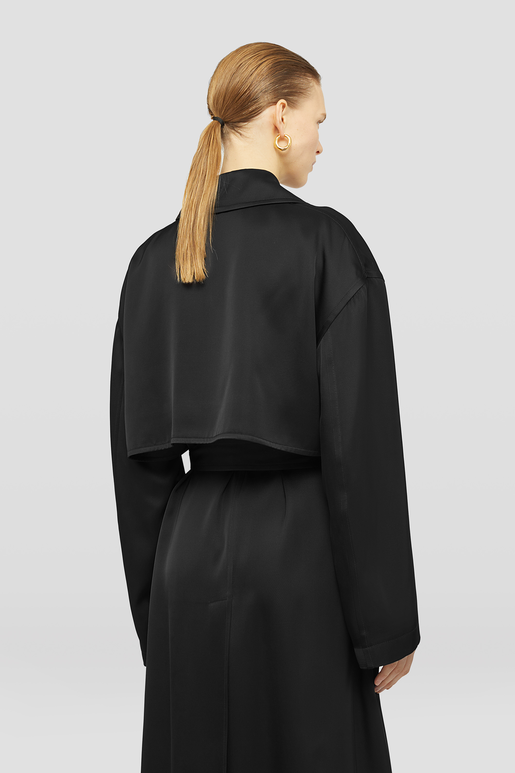 Silk Blend Trench Coat - Jackets - Image 3