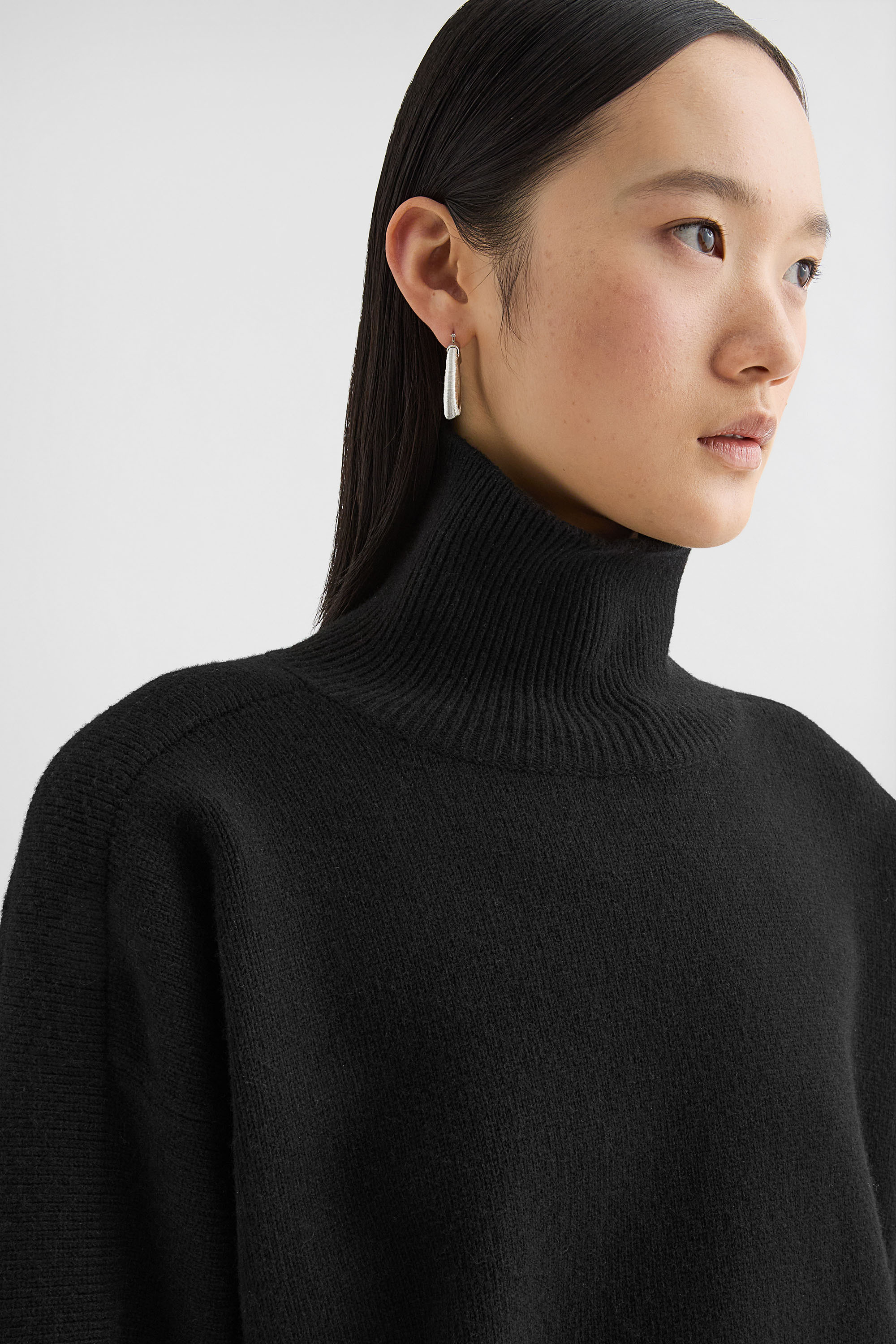 Wool Blend High-Neck Sweater - Sweaters - Image 5