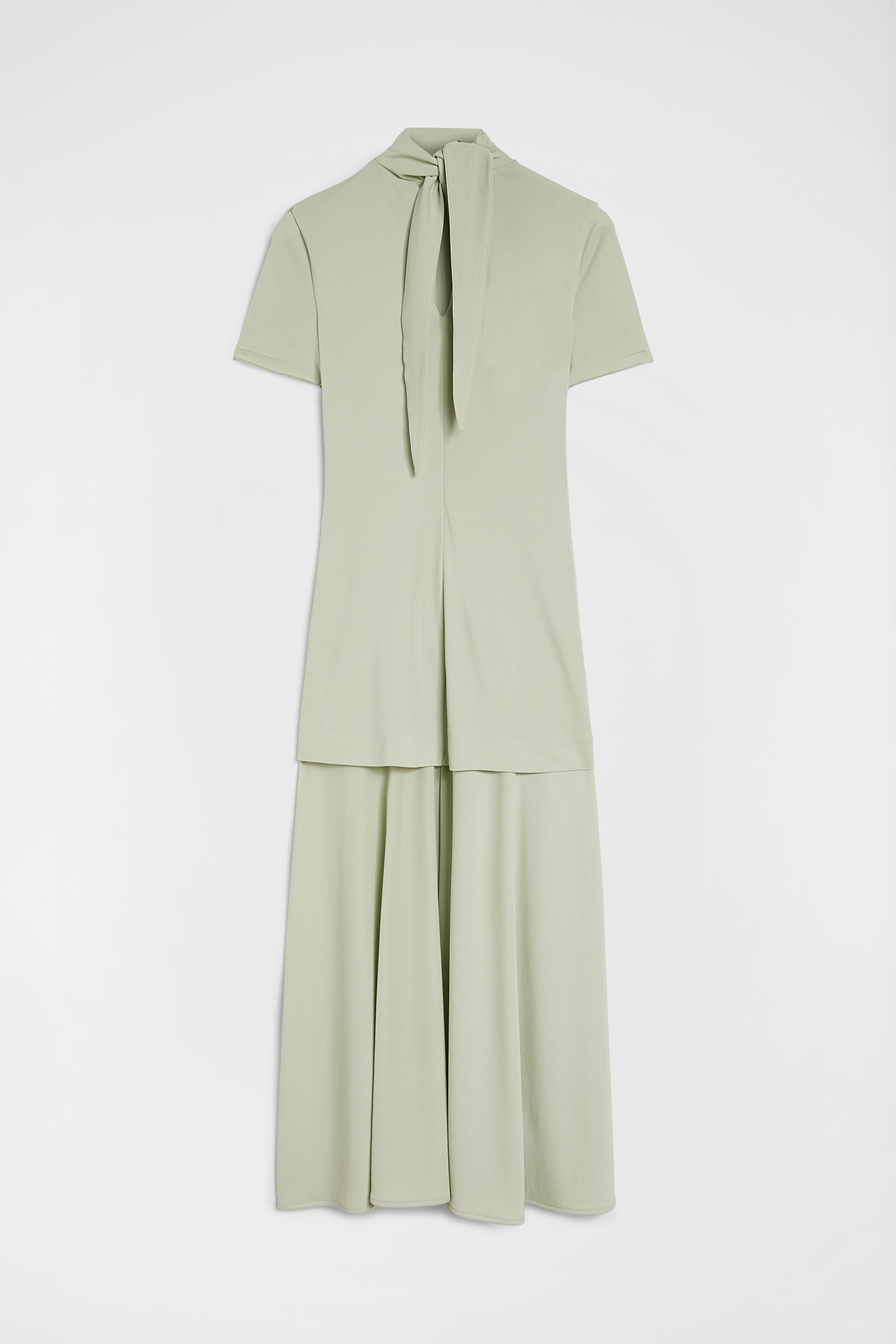 Kleid mit Stehkragen aus fließender Viskose - Kleider - Image 7