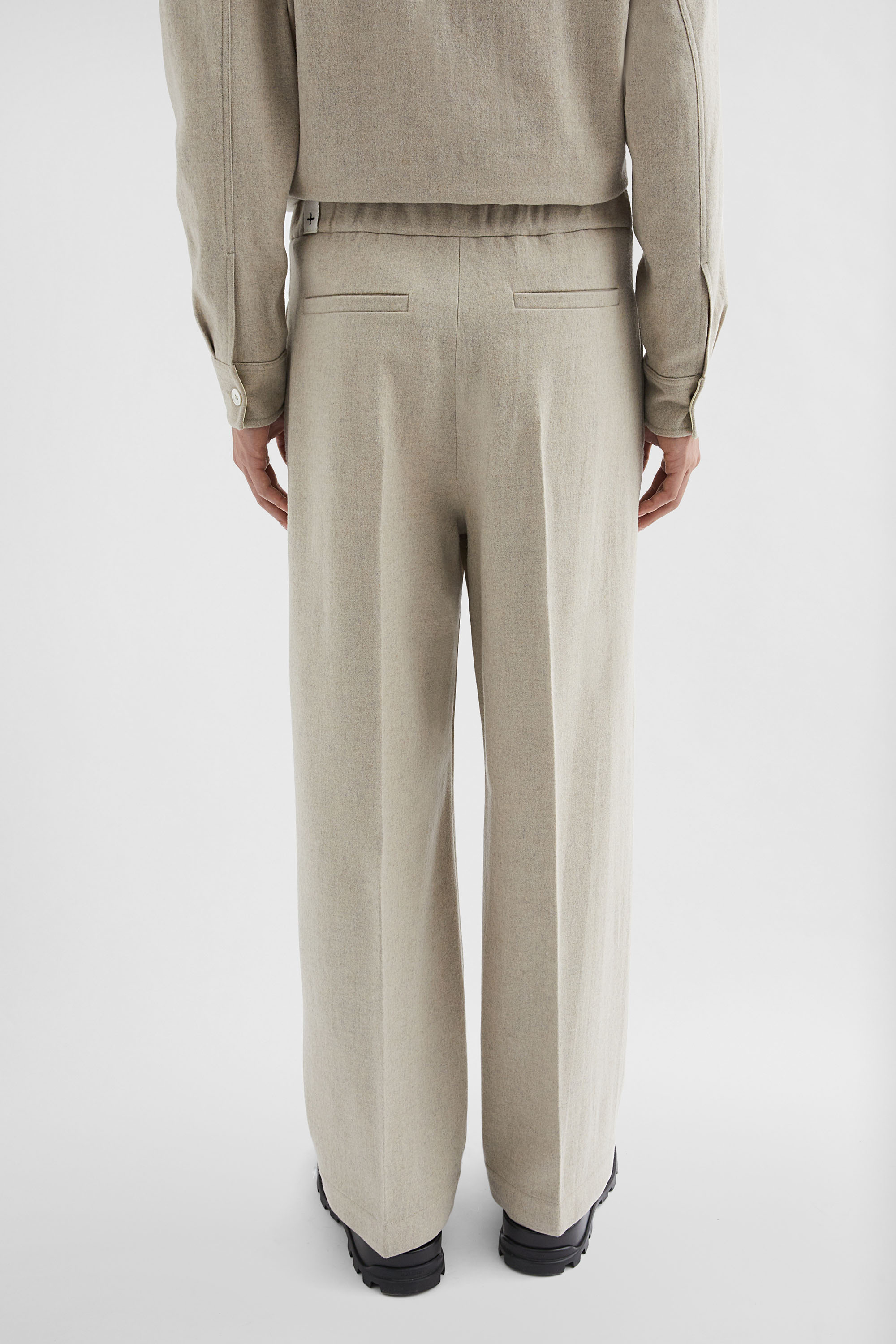 Wool Flannel Trousers - Trousers - Image 4
