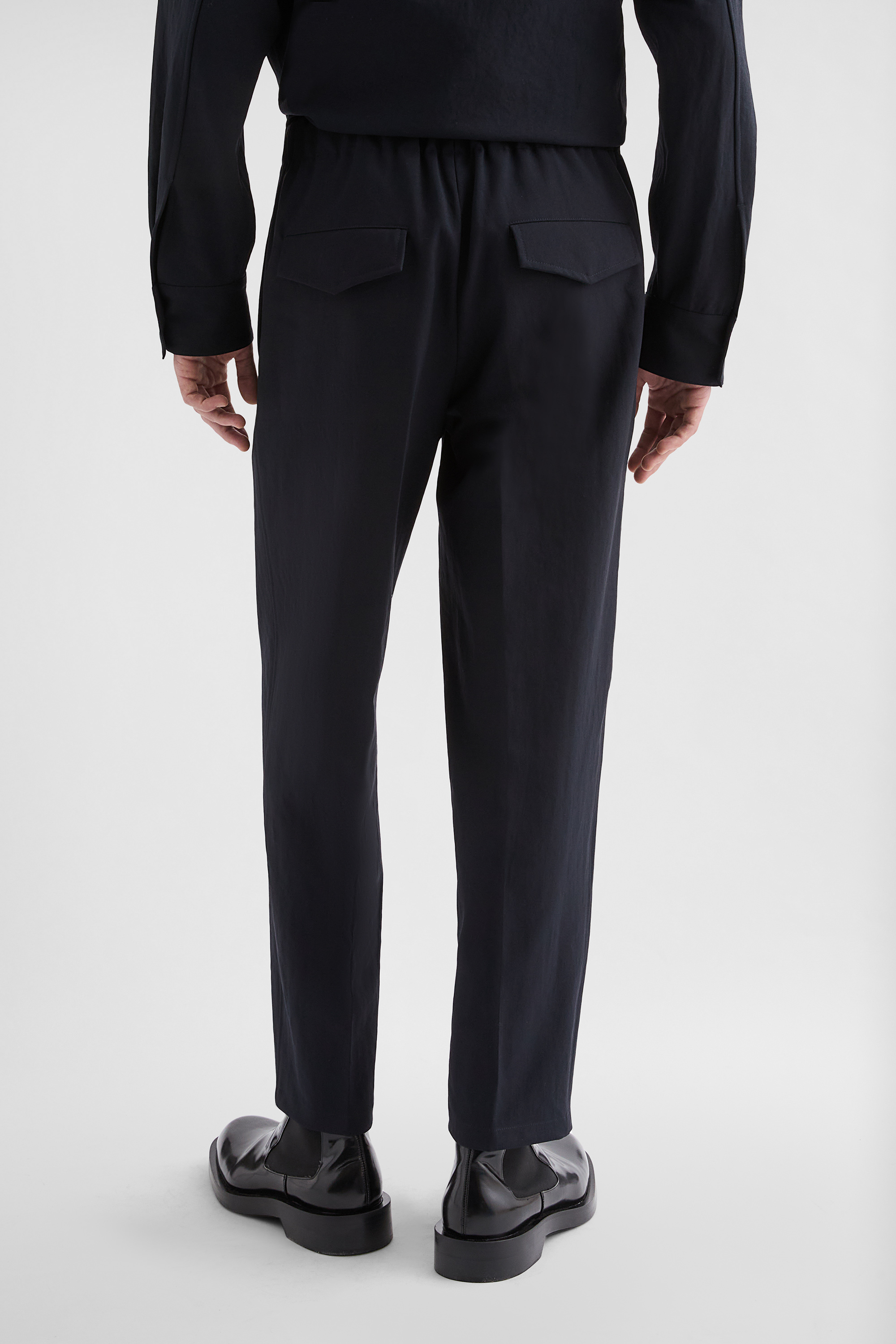 Technical  Serge Tapered Trousers - Trousers - Image 4