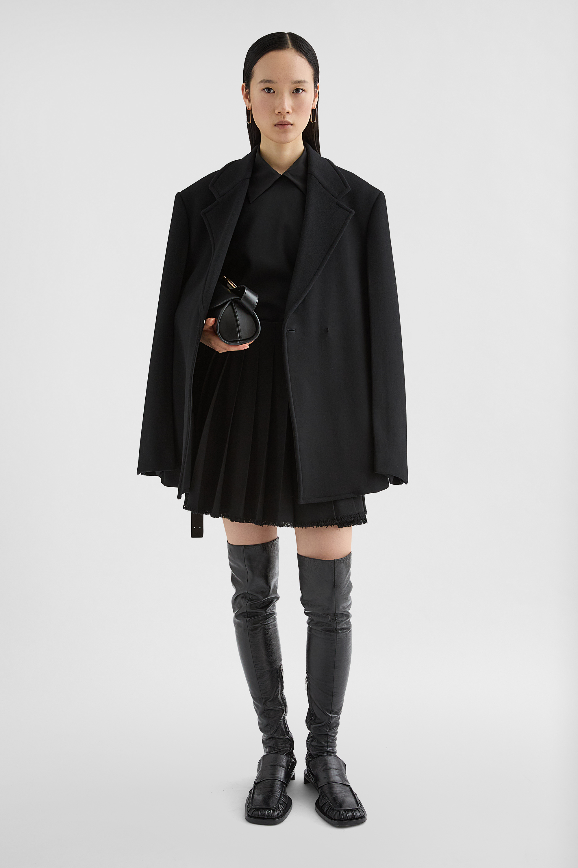 Wool Canvas Mini Skirt - Skirts - Image 1