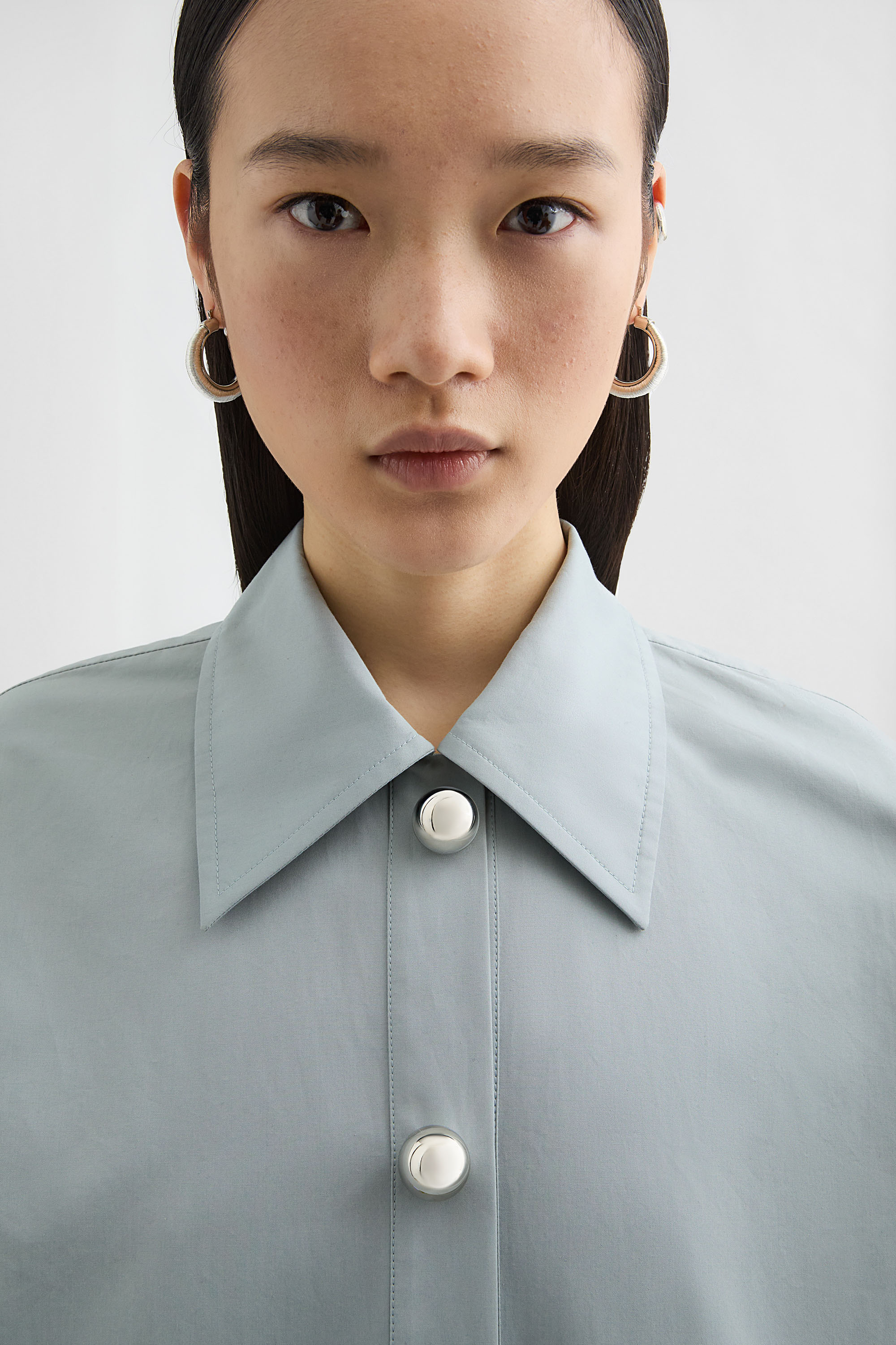Cotton Poplin Polo Dress - Dresses - Image 3