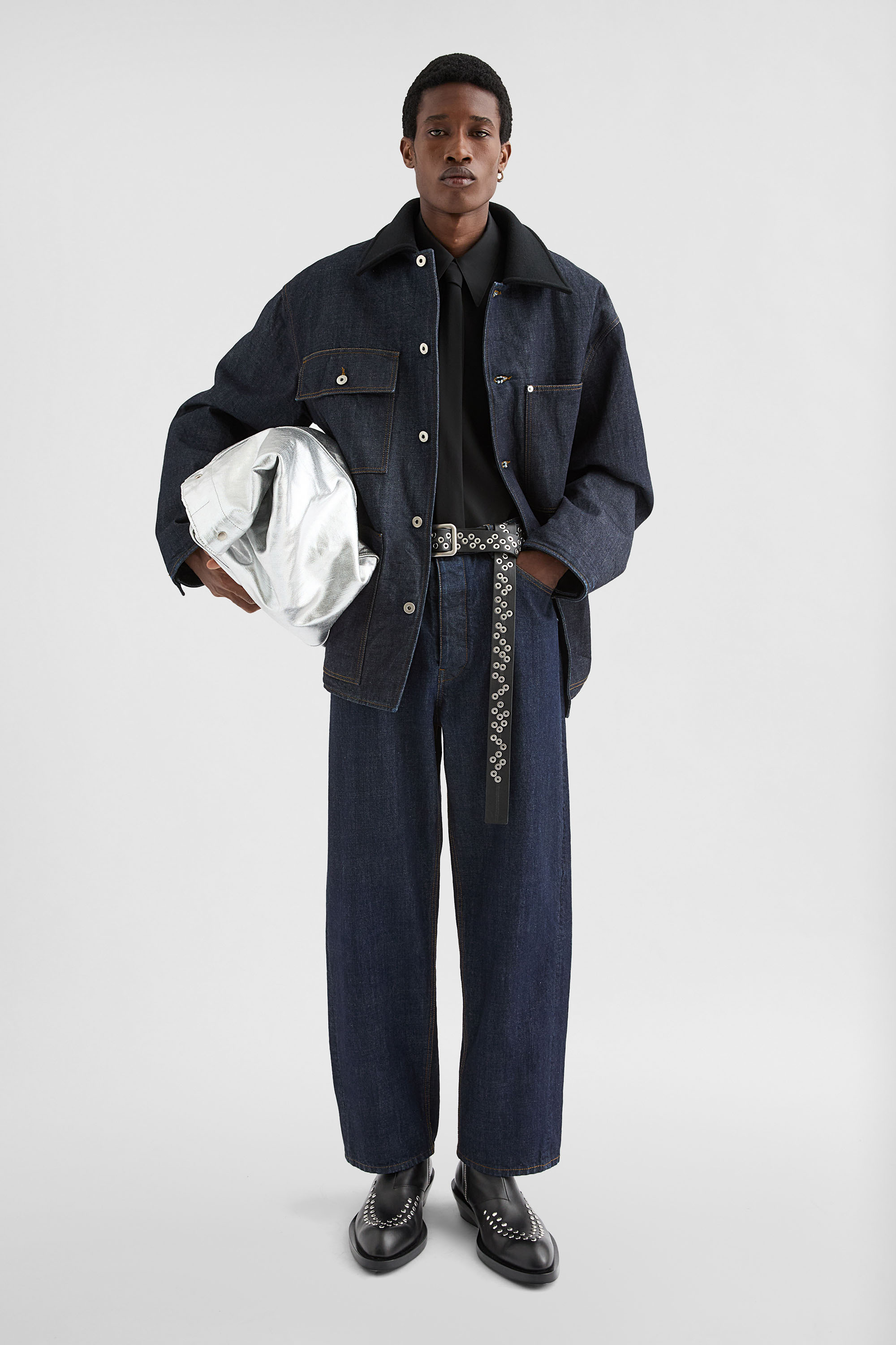 Loose Denim Trousers - Trousers - Image 1