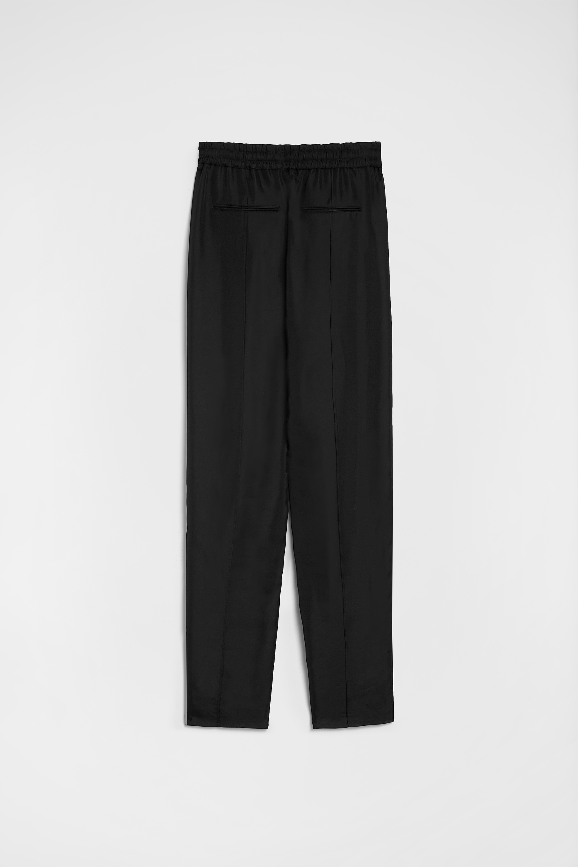 Fluid Viscose Tapered Trousers - Trousers - Image 8
