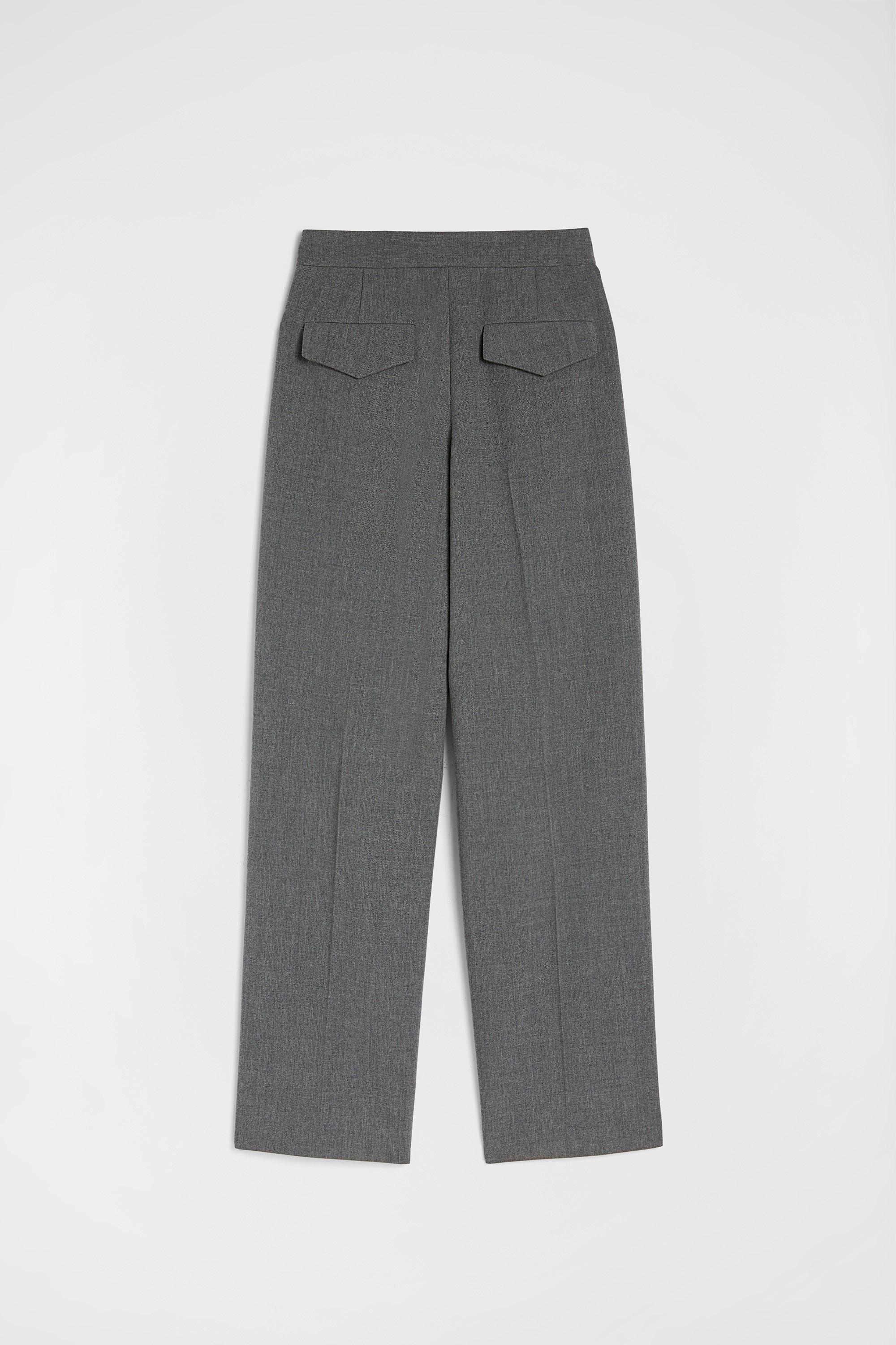 Wool Canvas Tailored Trousers - Trousers - Image 8