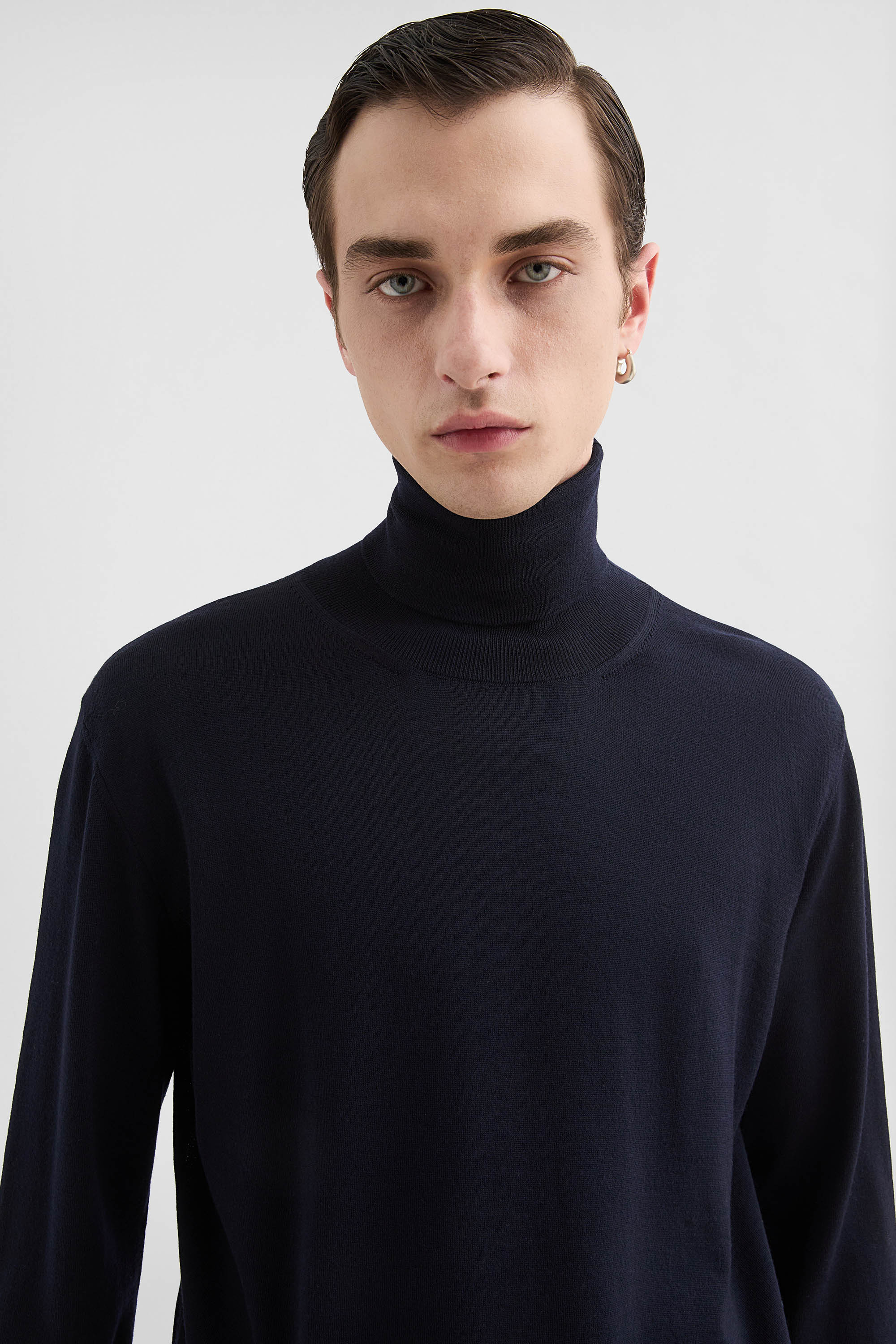 Lightweight Wool High-Neck Sweater - Sweaters - Image 3