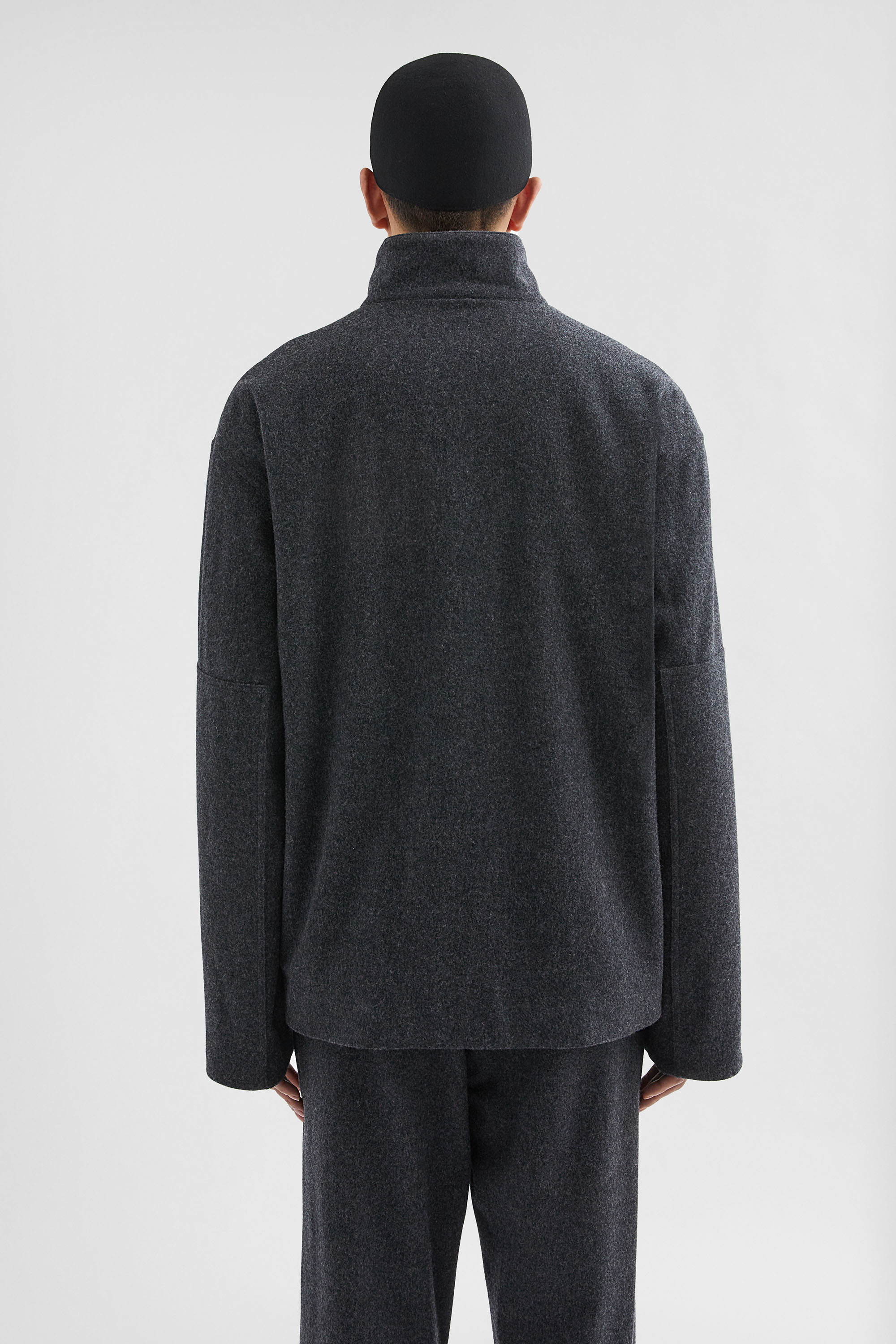 Felt Wool Padded Blouson - Jackets - Image 4