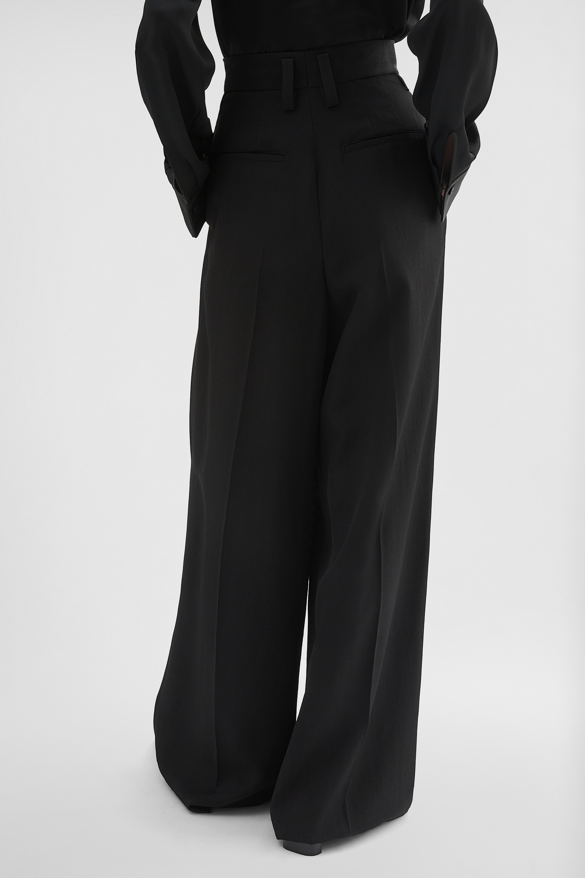 Silk Blend Trousers - Trousers - Image 4