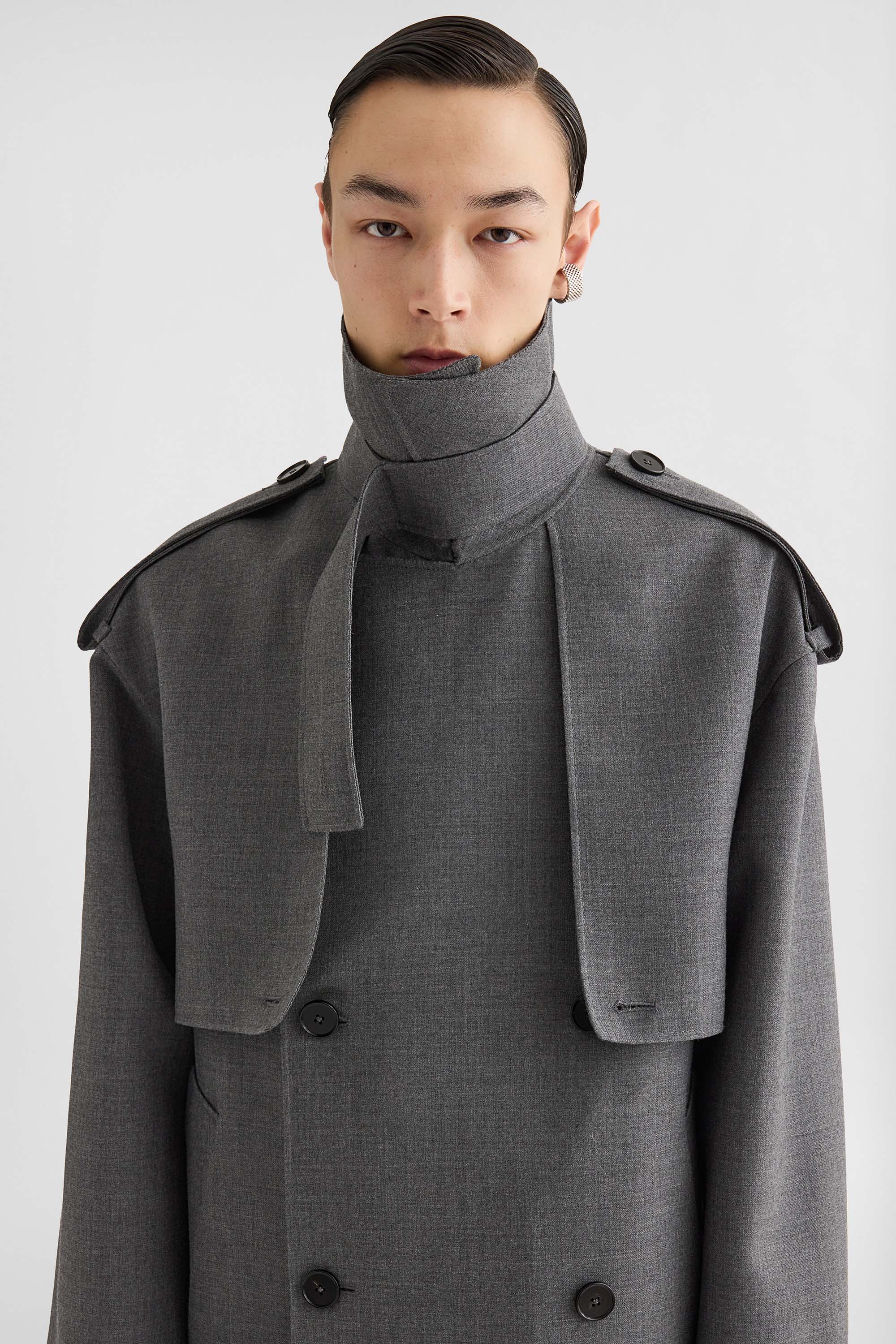 Trenchcoat aus Wollgabardine - Jacken - Image 3