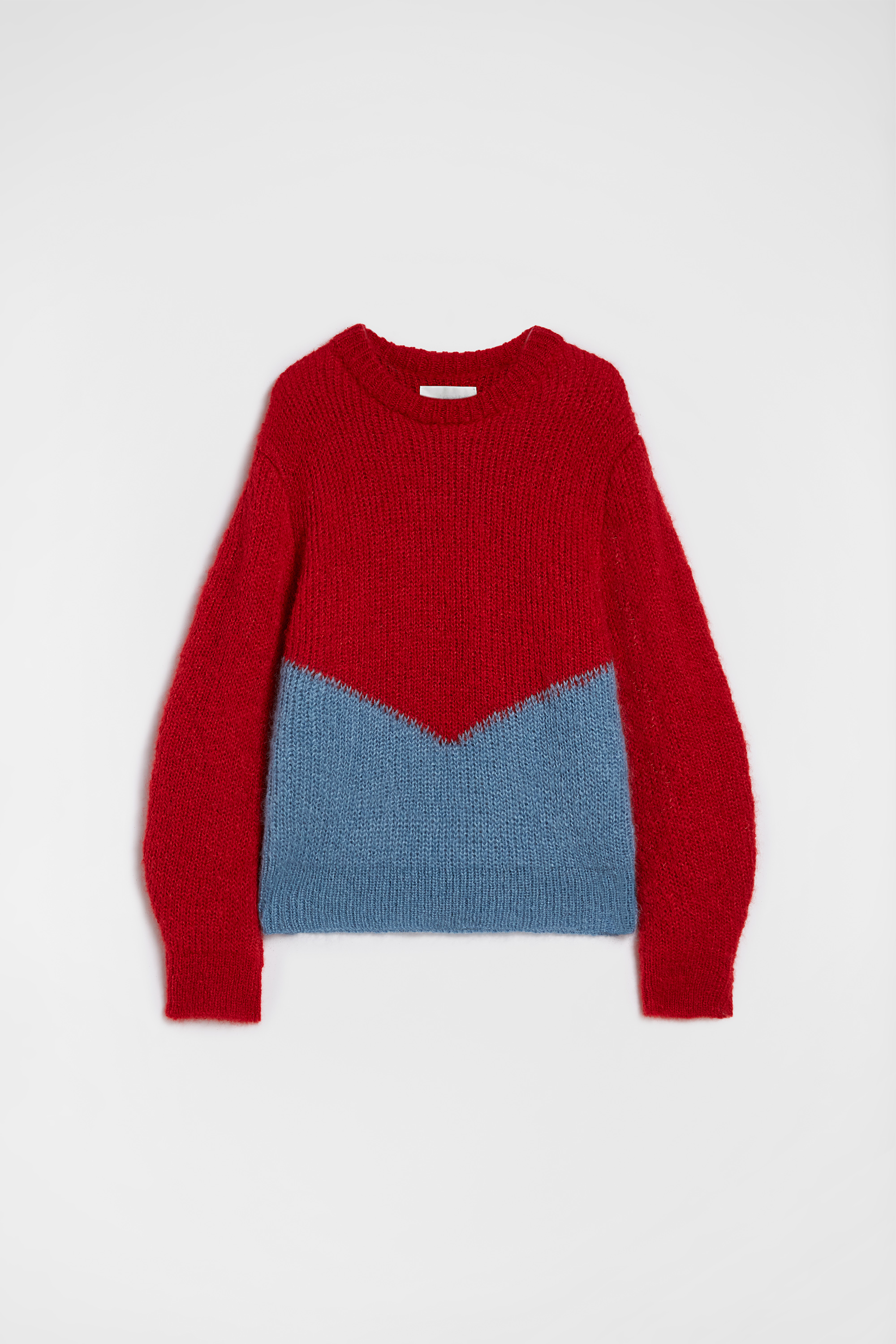 Pull à col rond en laine mélangée - Maille - Image 5