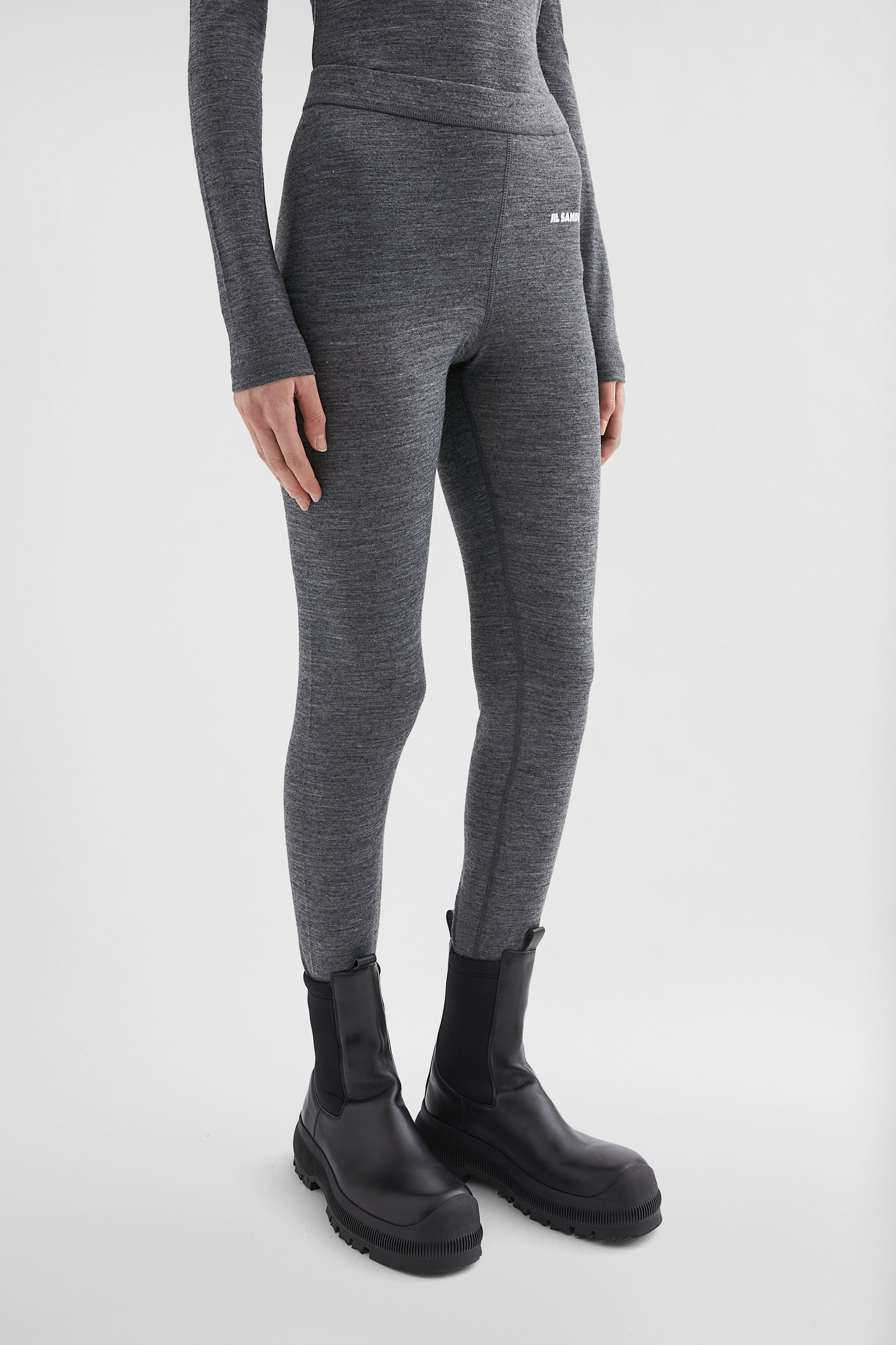 Lightweight Wool Blend Leggings - Trousers - Image 3