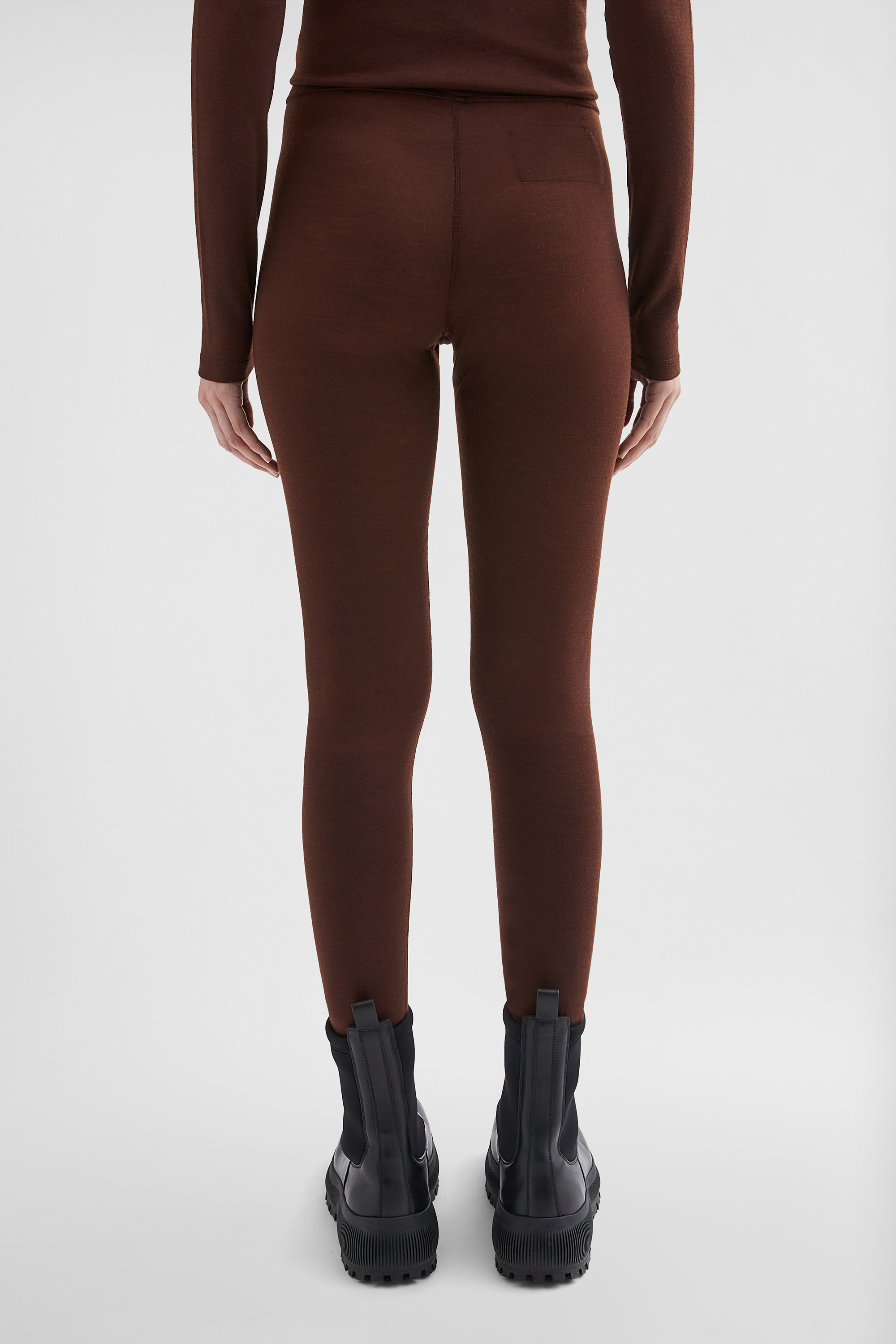 Lightweight Wool Blend Leggings - Trousers - Image 4