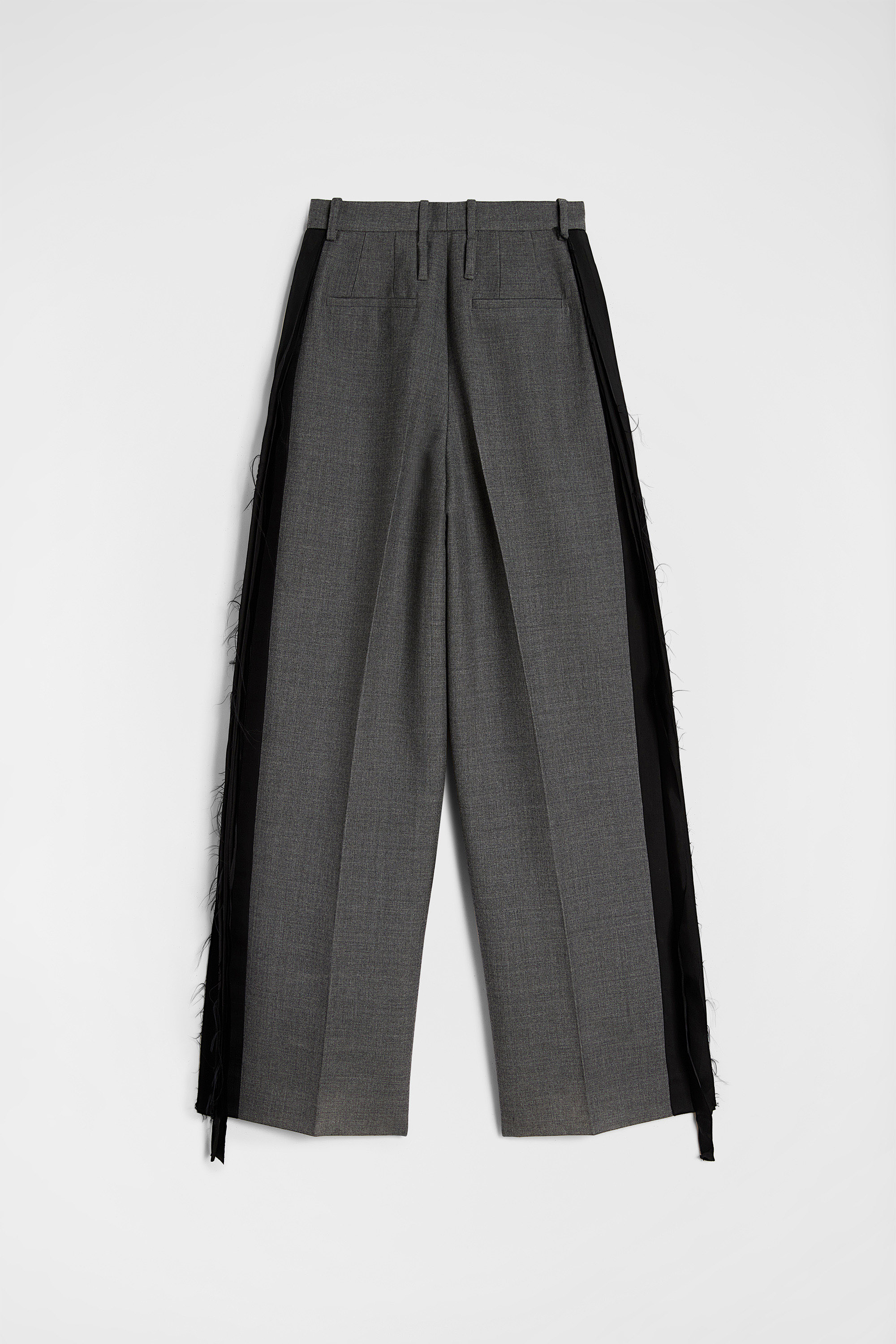 Wool Gabardine Tailored Trousers - Trousers - Image 8