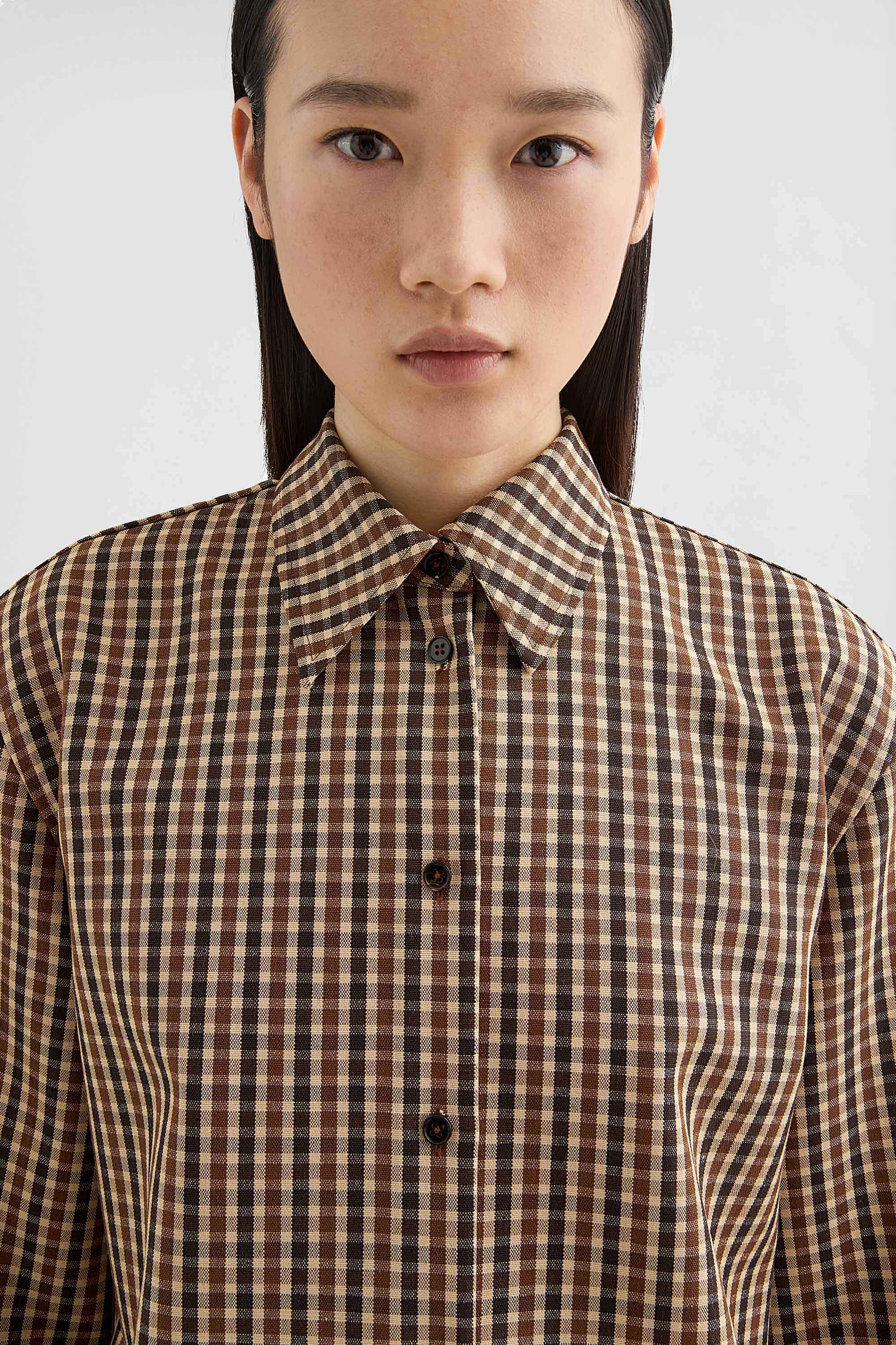 Wool Canvas Printed Shirt - Shirts - Image 3