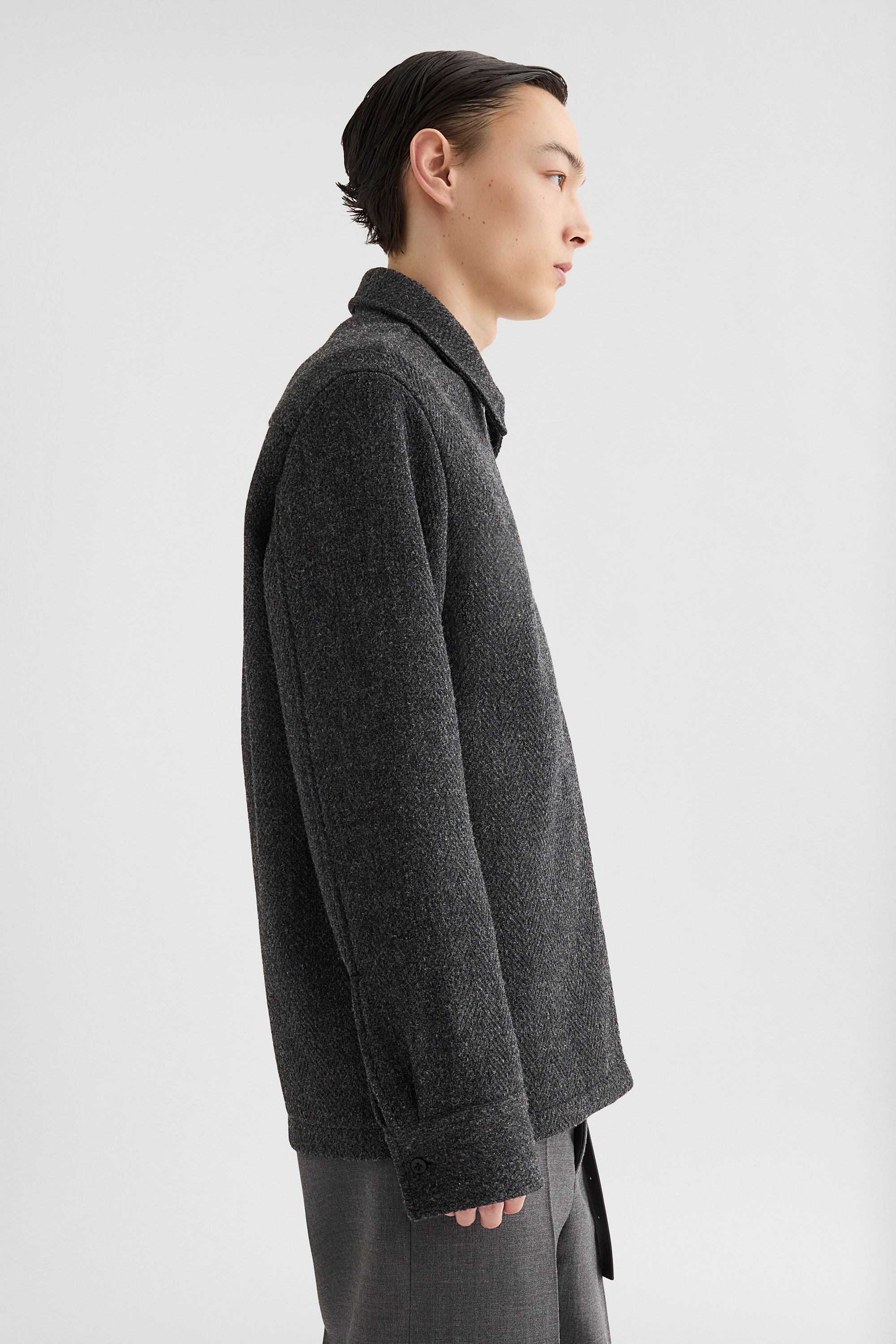 Hemdjacke aus Woll-Chevron - Jacken - Image 2