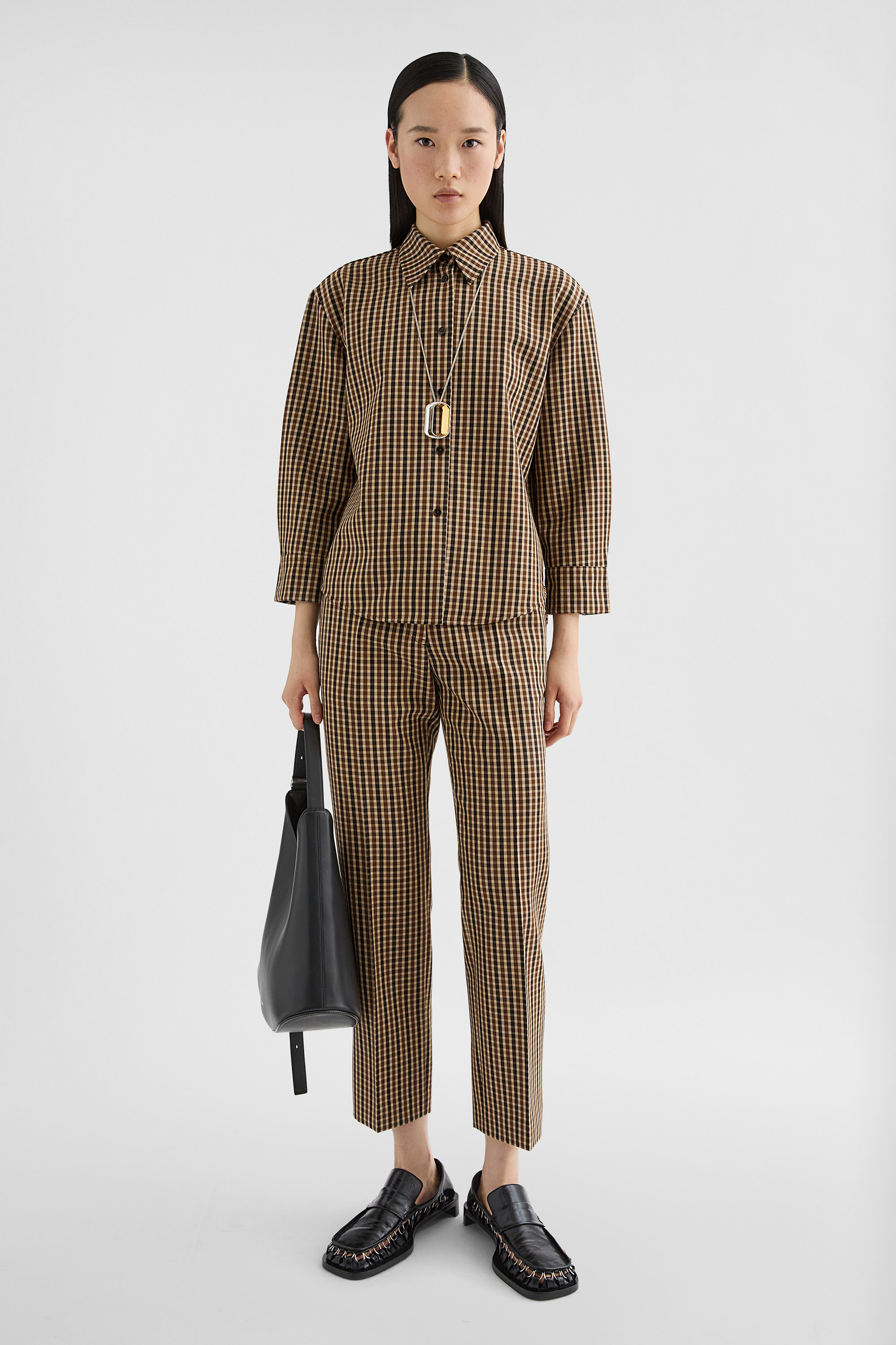 Wool Canvas Printed Shirt - Shirts - Image 1
