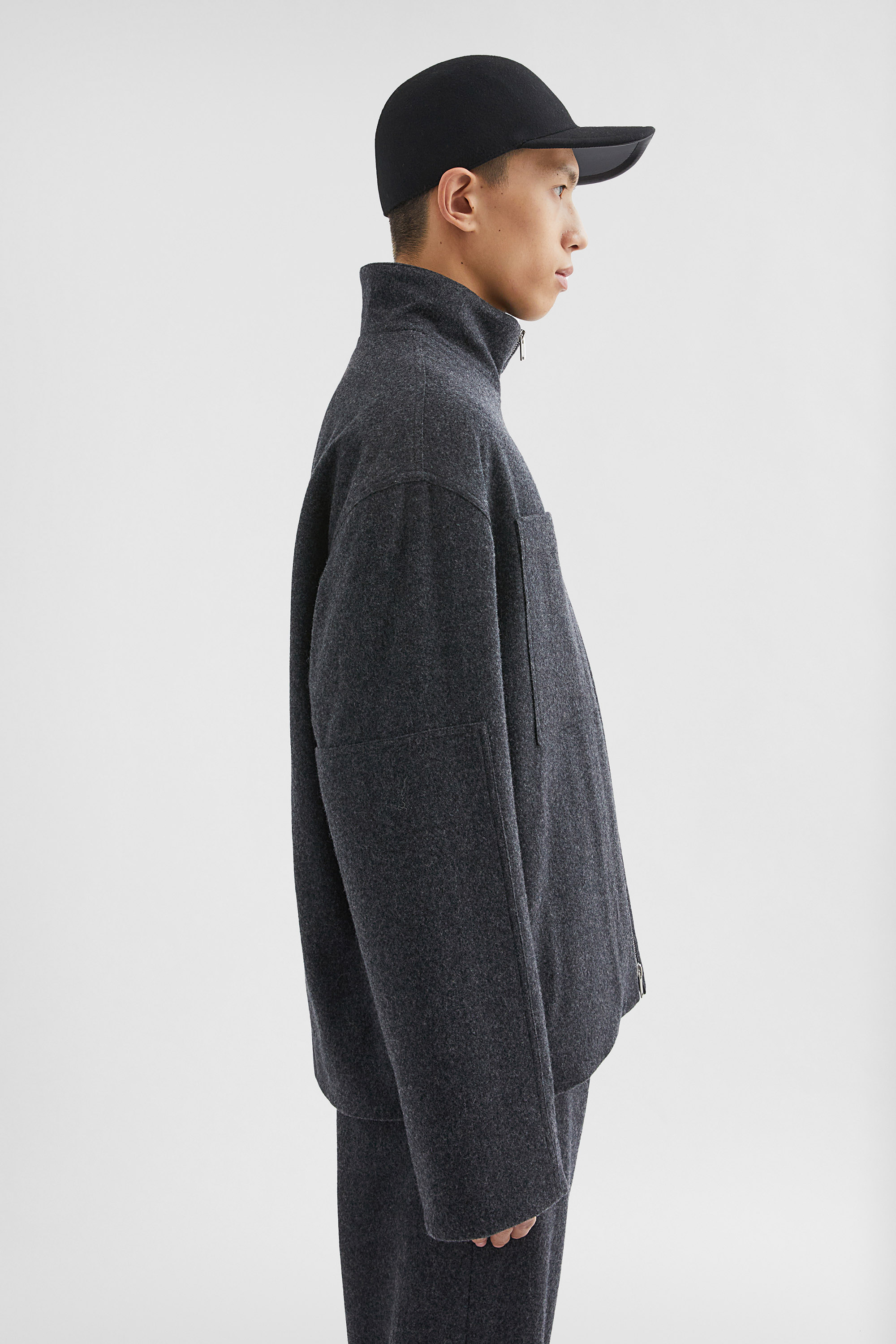 Felt Wool Padded Blouson - Jackets - Image 2