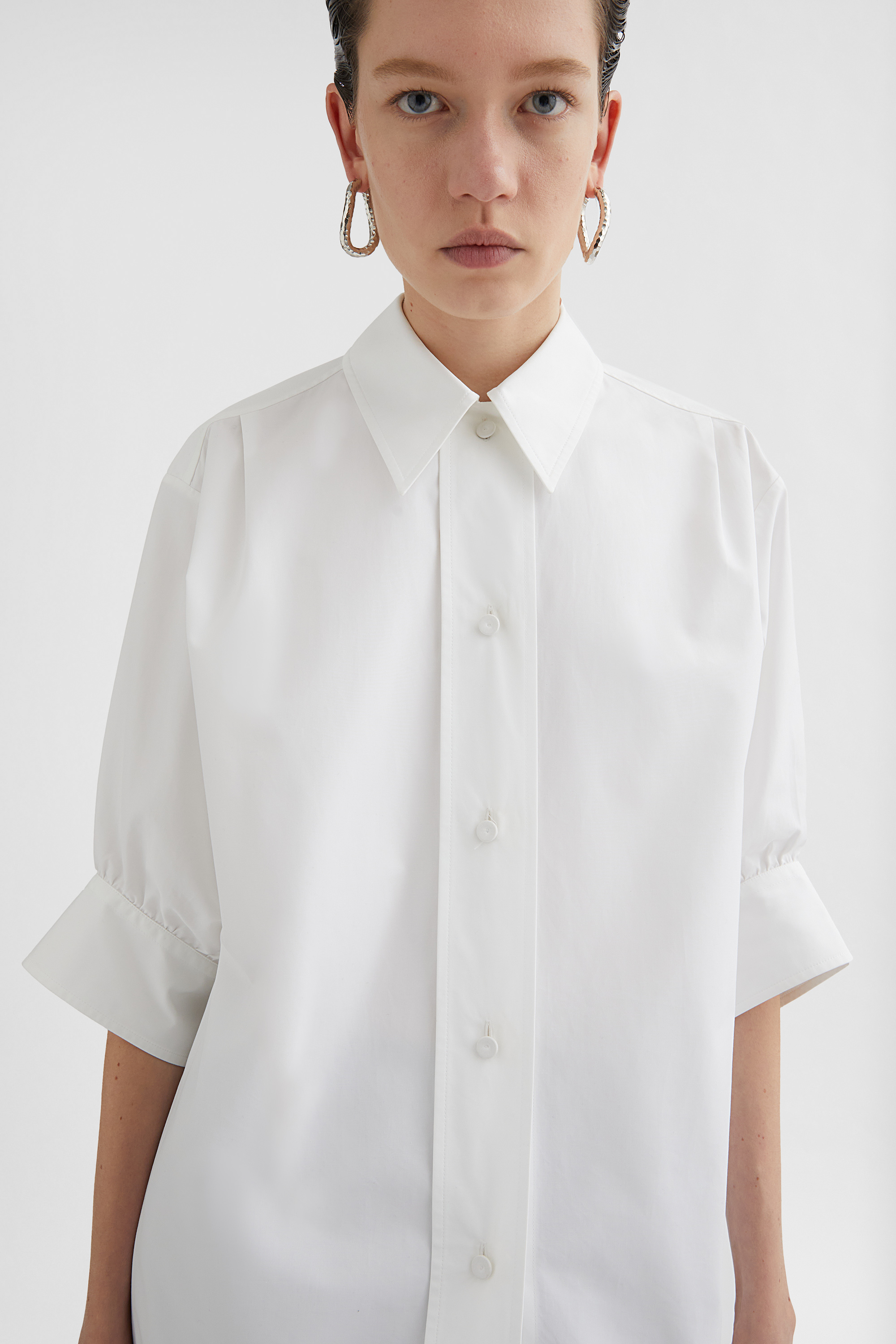 Cotton Poplin Shirt - Shirts - Image 3