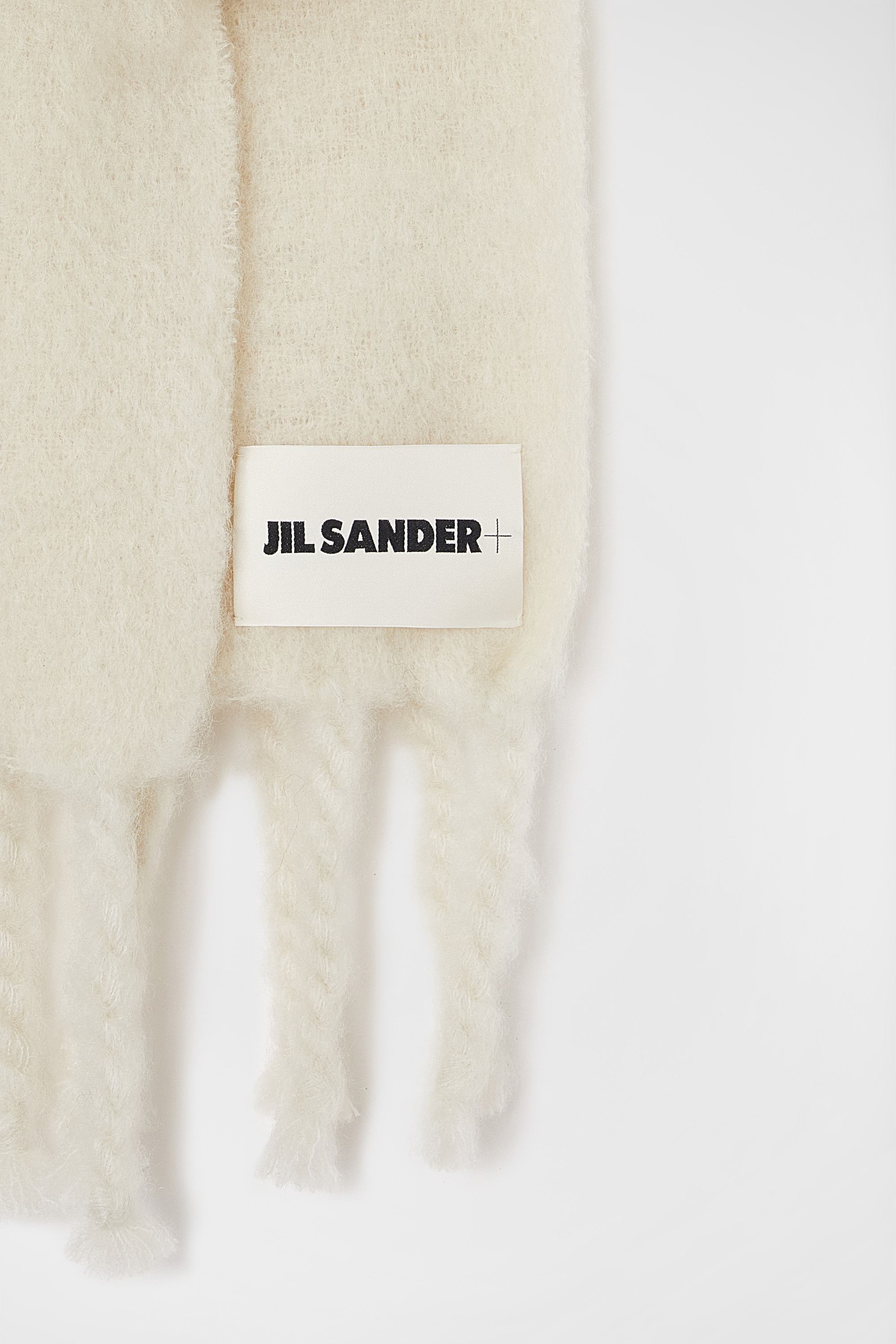 Wide Wool Blend Scarf - Scarves - Image 4