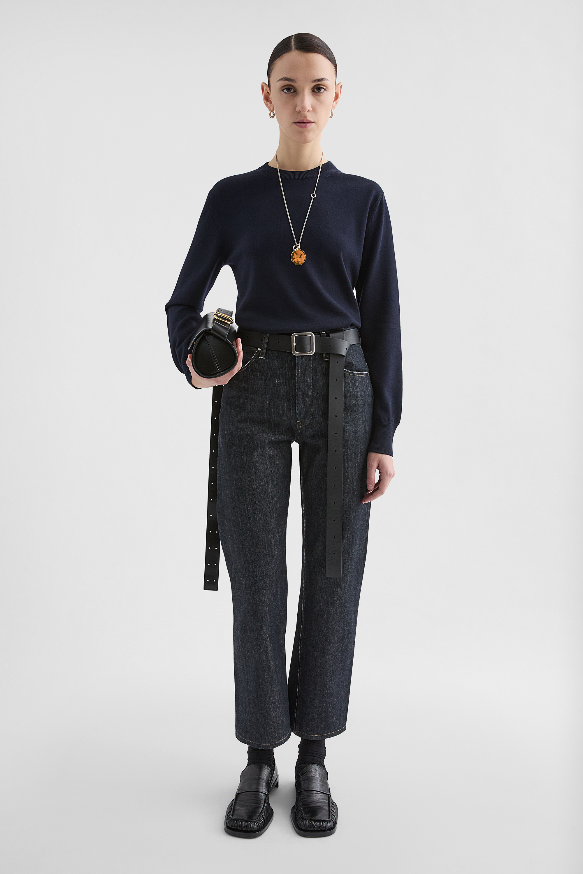 Slim Denim Trousers - Trousers - Image 1