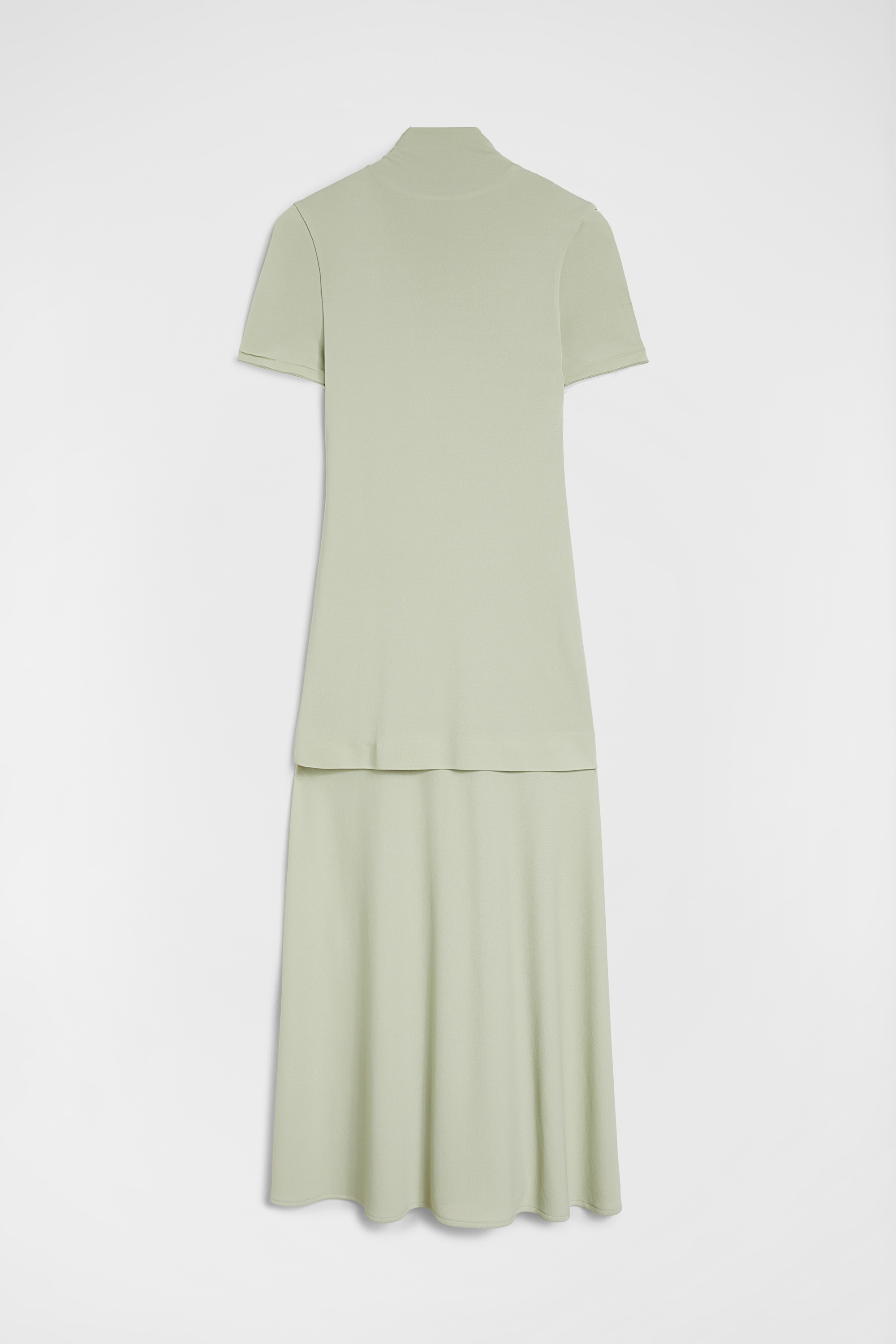 Fluid Viscose High-Neck Dress - Dresses - Image 5
