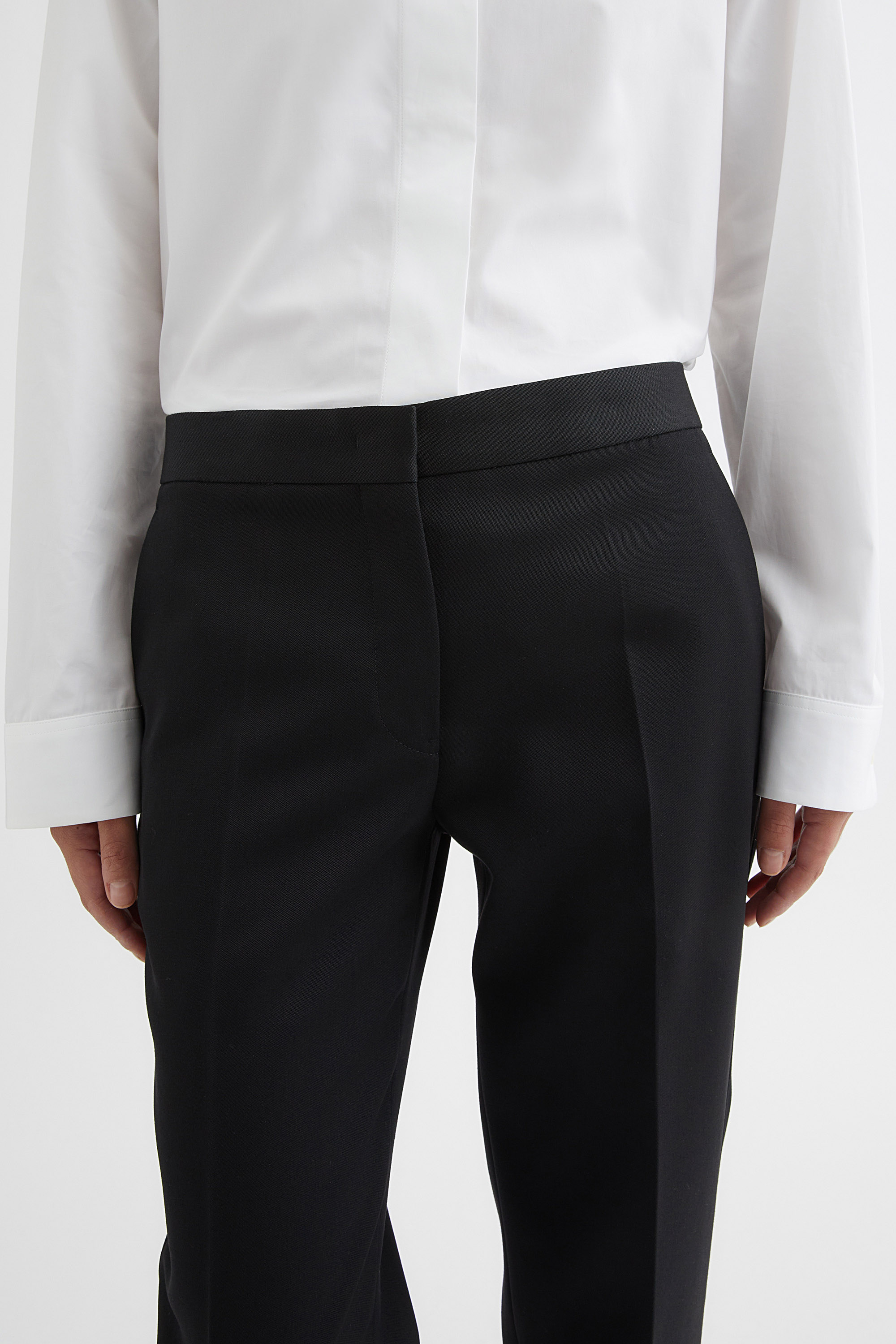 Wool Tailored Trousers - Trousers - Image 5